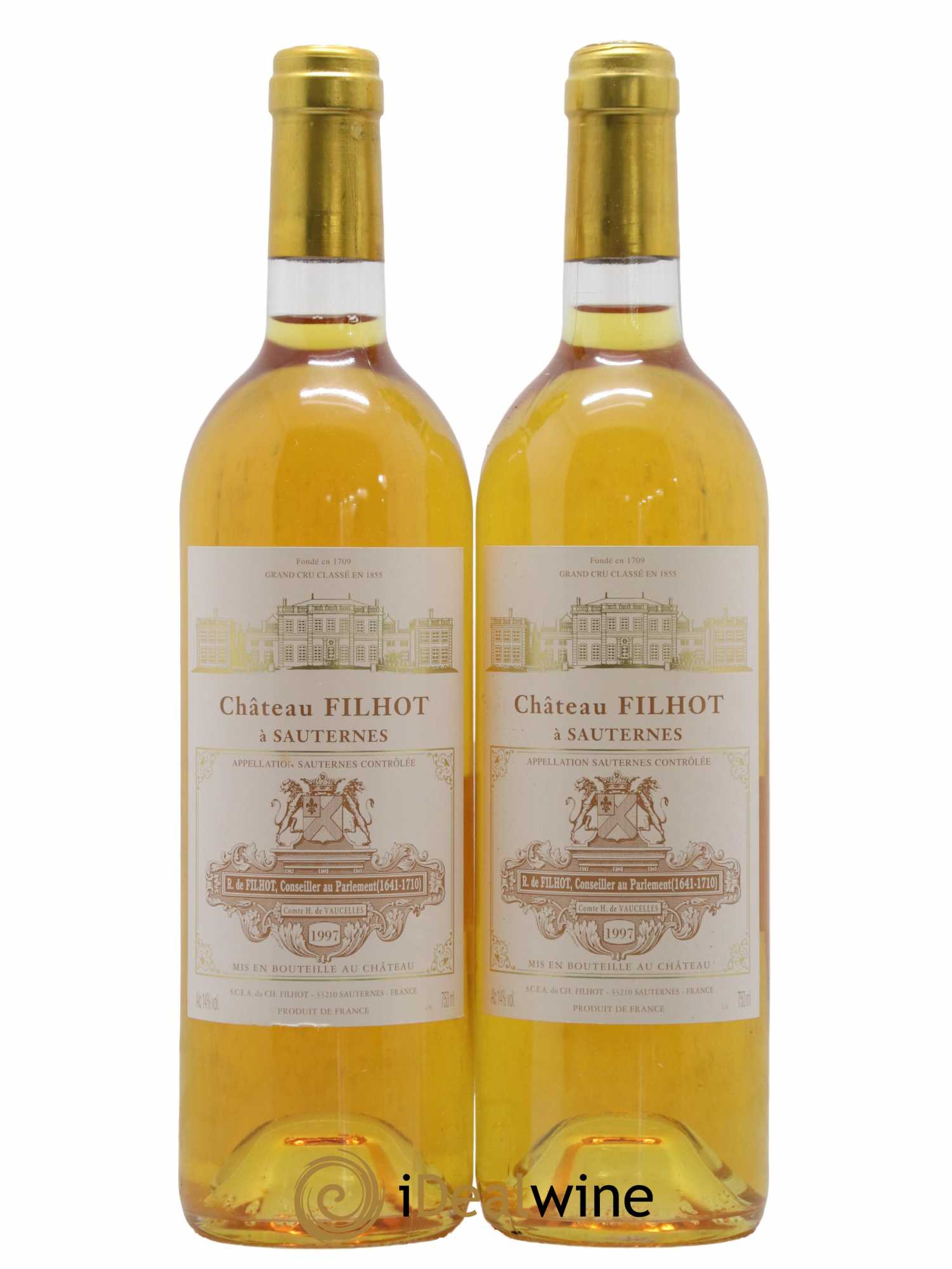 Château Filhot 2ème Grand Cru Classé 1997 - Lotto di 2 bottiglie - 0