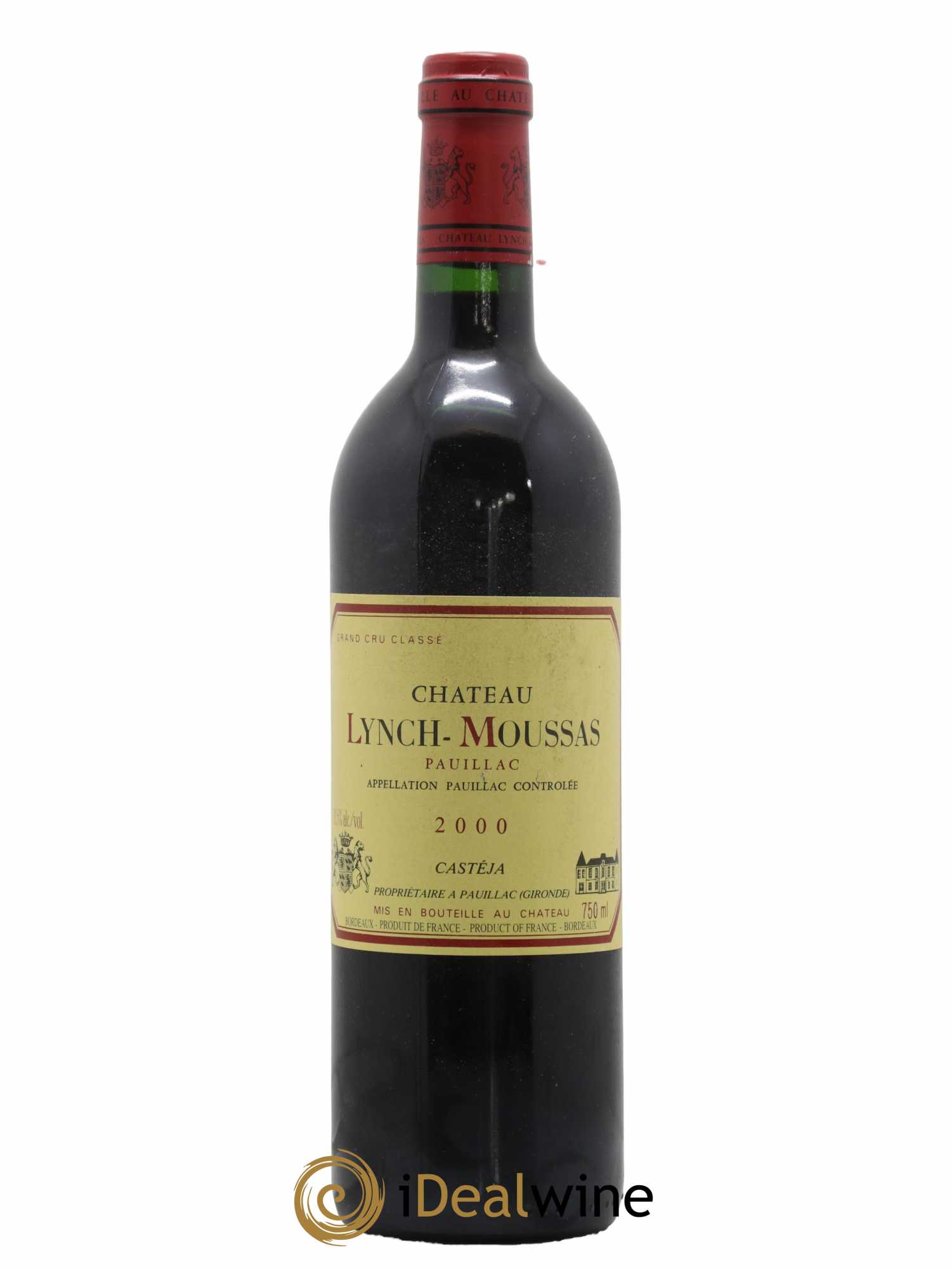 Château Lynch Moussas 5ème Grand Cru Classé 2000 - Lot de 1 bouteille - 0