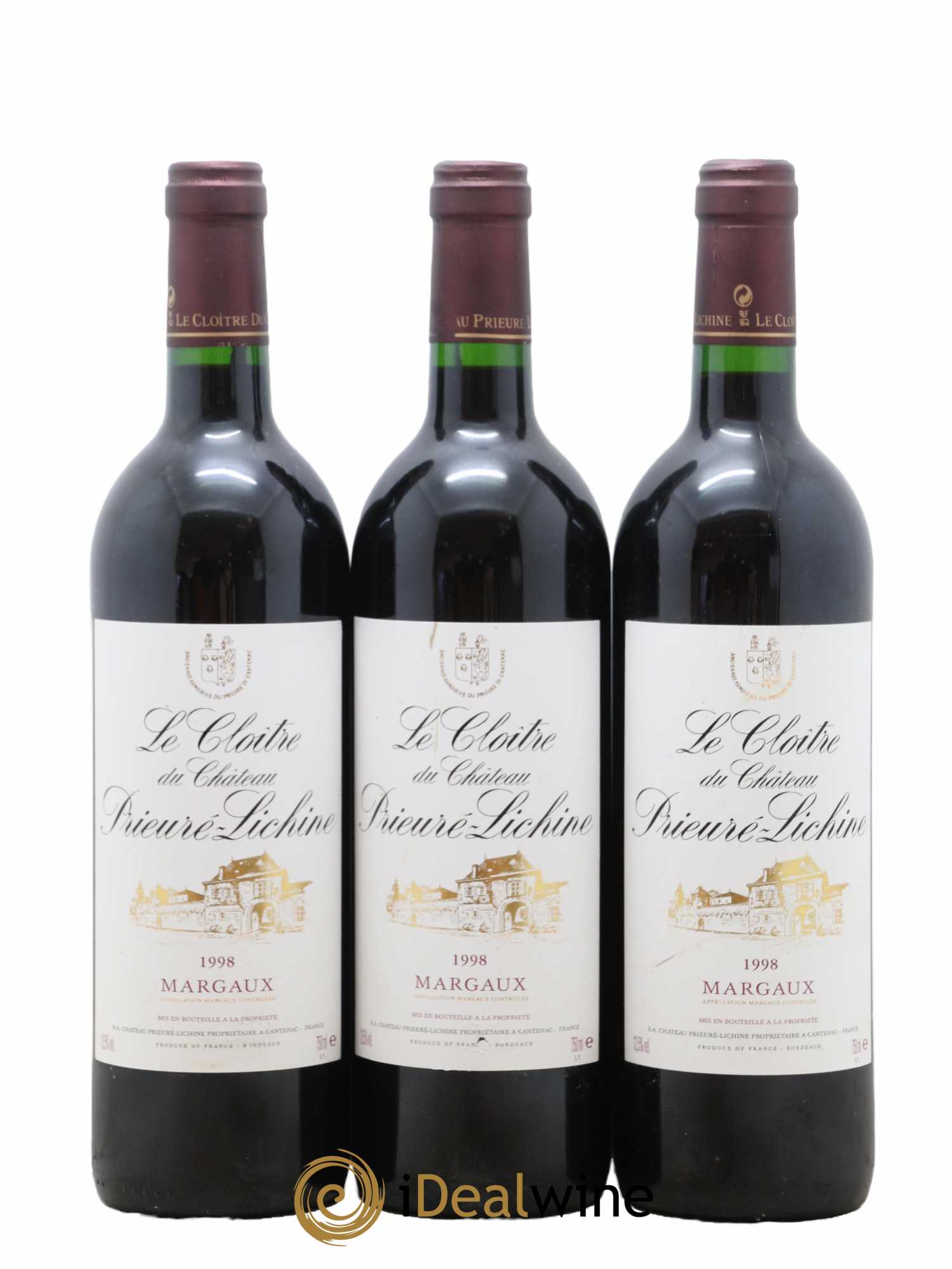 Cloître de Prieuré Lichine 1998 - Lot of 6 bottles - 1