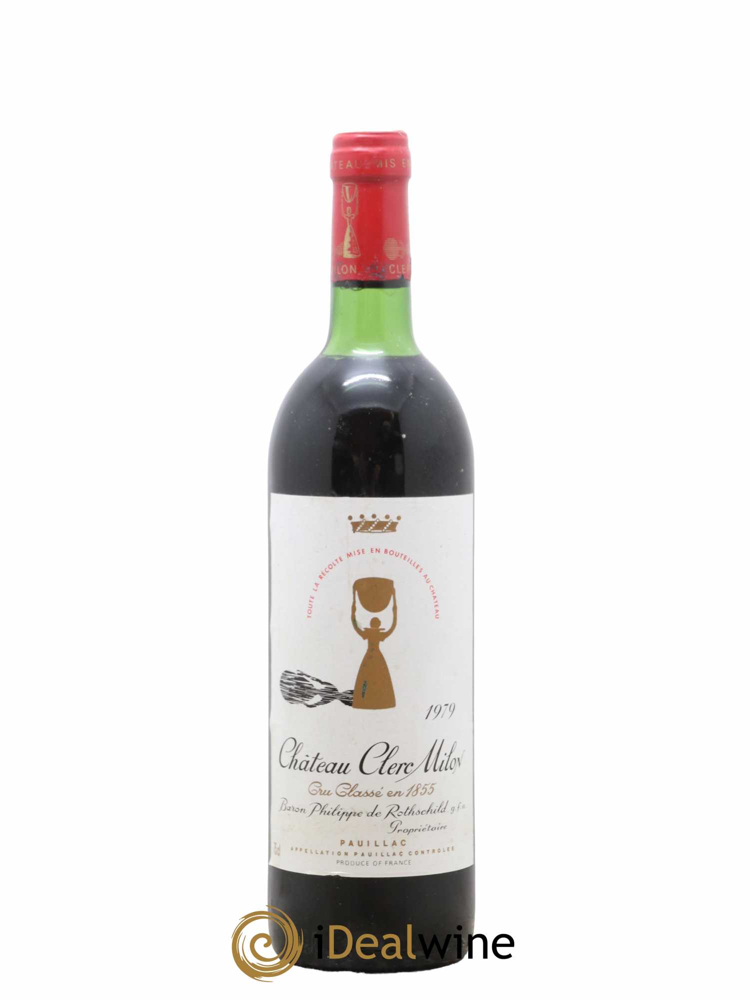 Château Clerc Milon 5ème Grand Cru Classé 1979 - Lot de 1 bouteille - 0