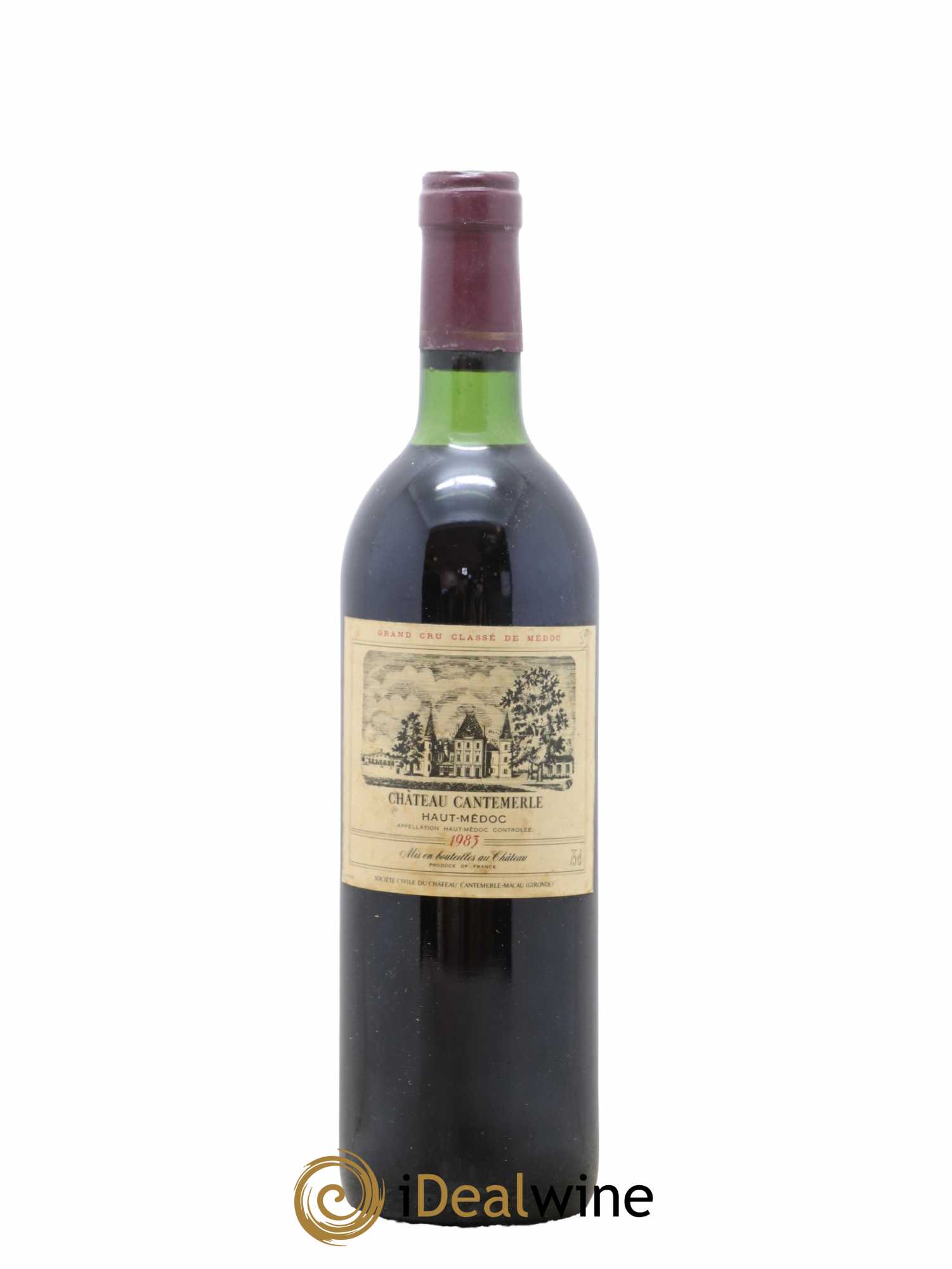 Château Cantemerle 5ème Grand Cru Classé 1983 - Lot de 1 bouteille - 0