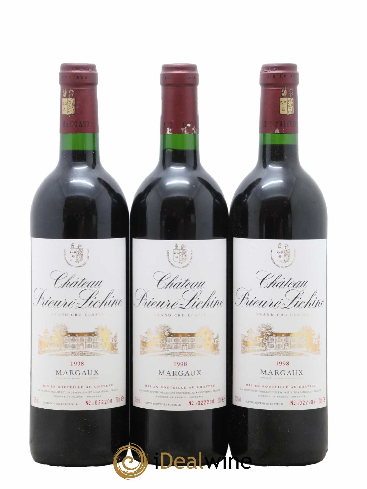 Château Prieuré Lichine 4ème Grand Cru Classé 1998 - Lot de 12 bouteilles - 2