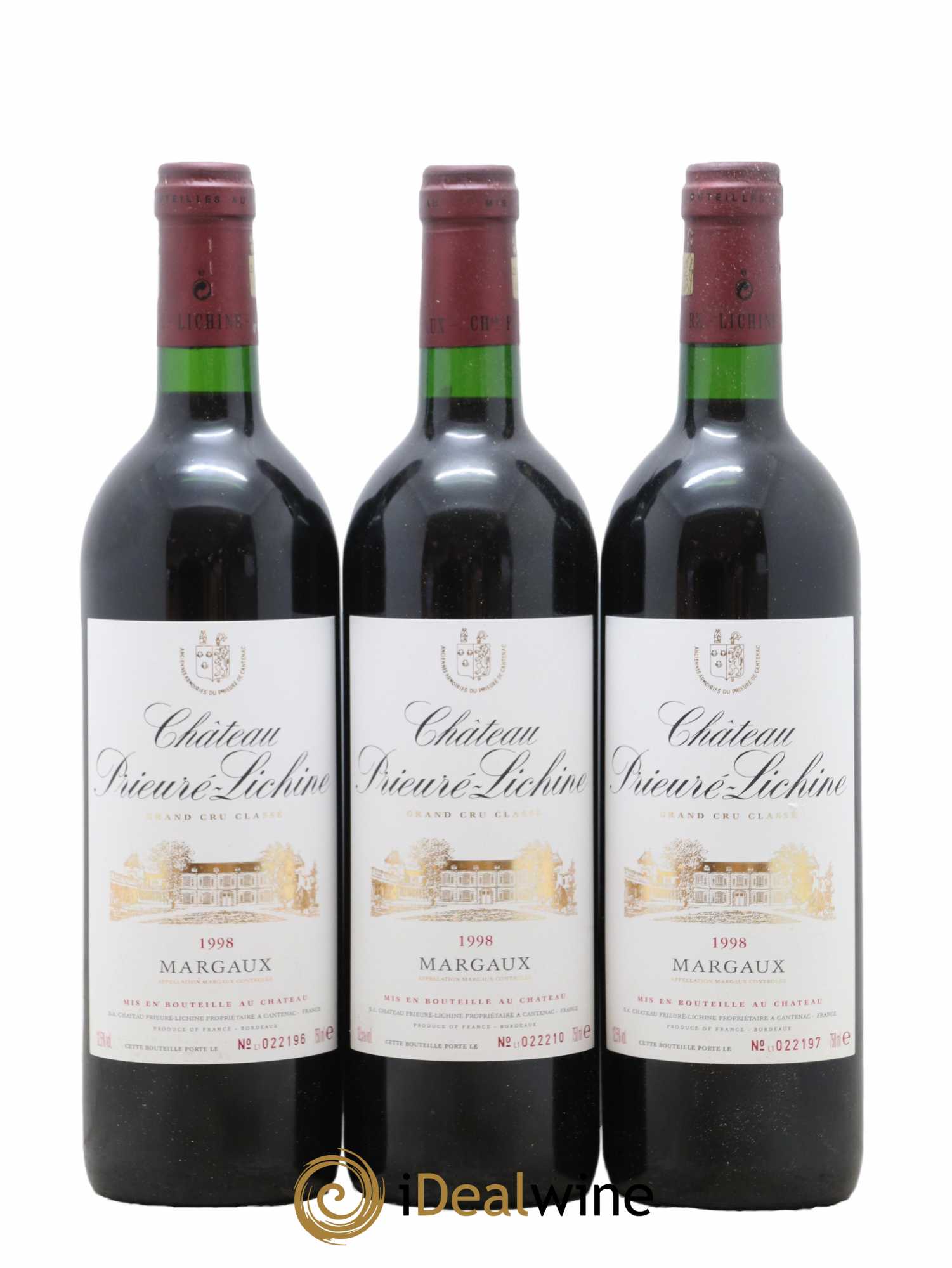 Château Prieuré Lichine 4ème Grand Cru Classé 1998 - Lot de 12 bouteilles - 3