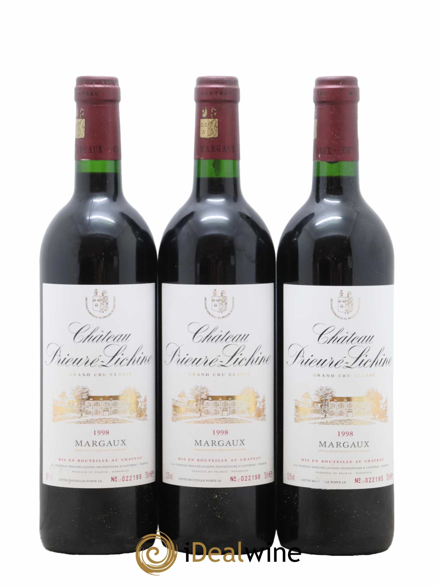 Château Prieuré Lichine 4ème Grand Cru Classé 1998 - Lot de 12 bouteilles - 4