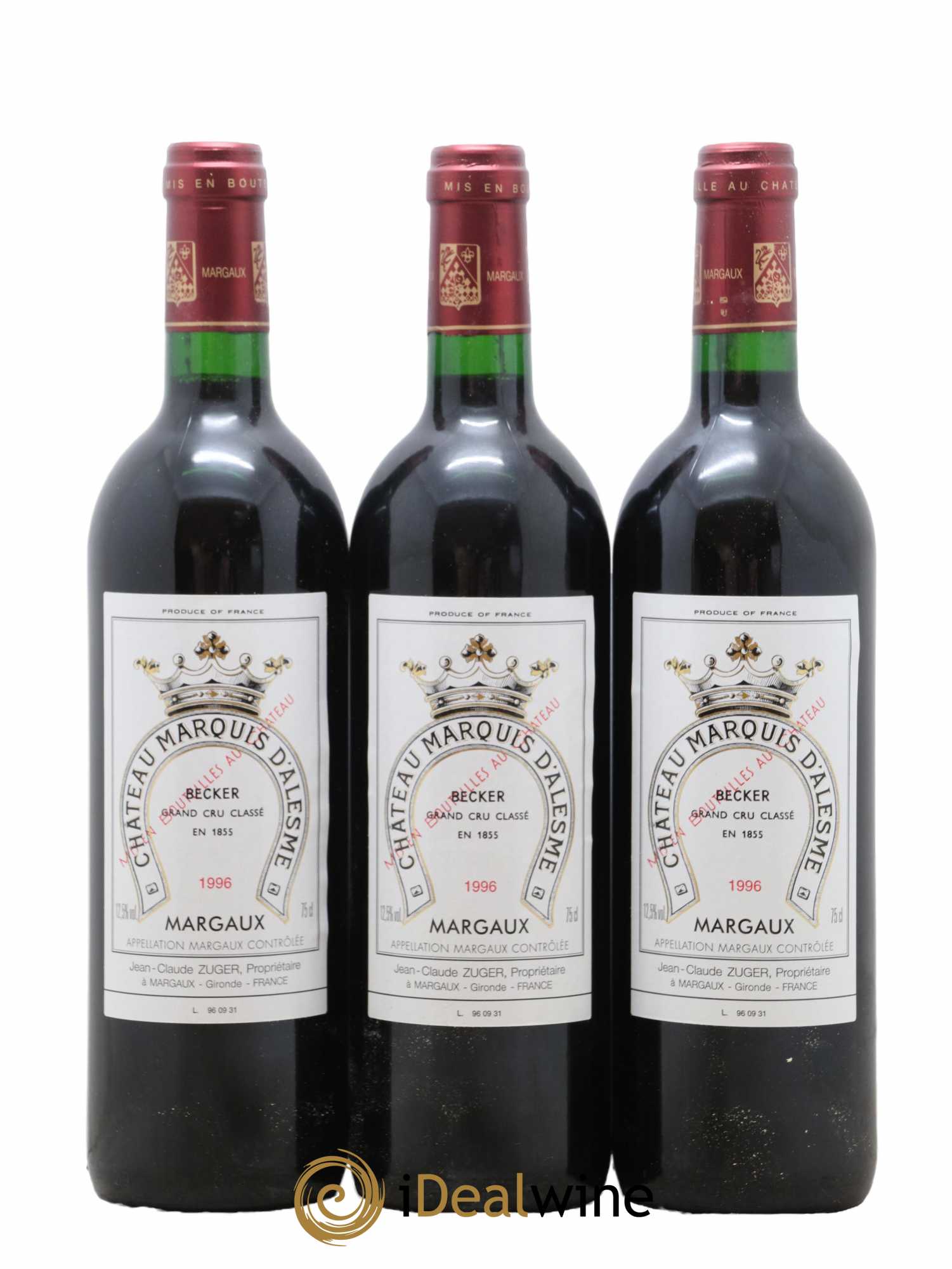 Château Marquis d'Alesme 1996 - Lot de 6 bouteilles - 2