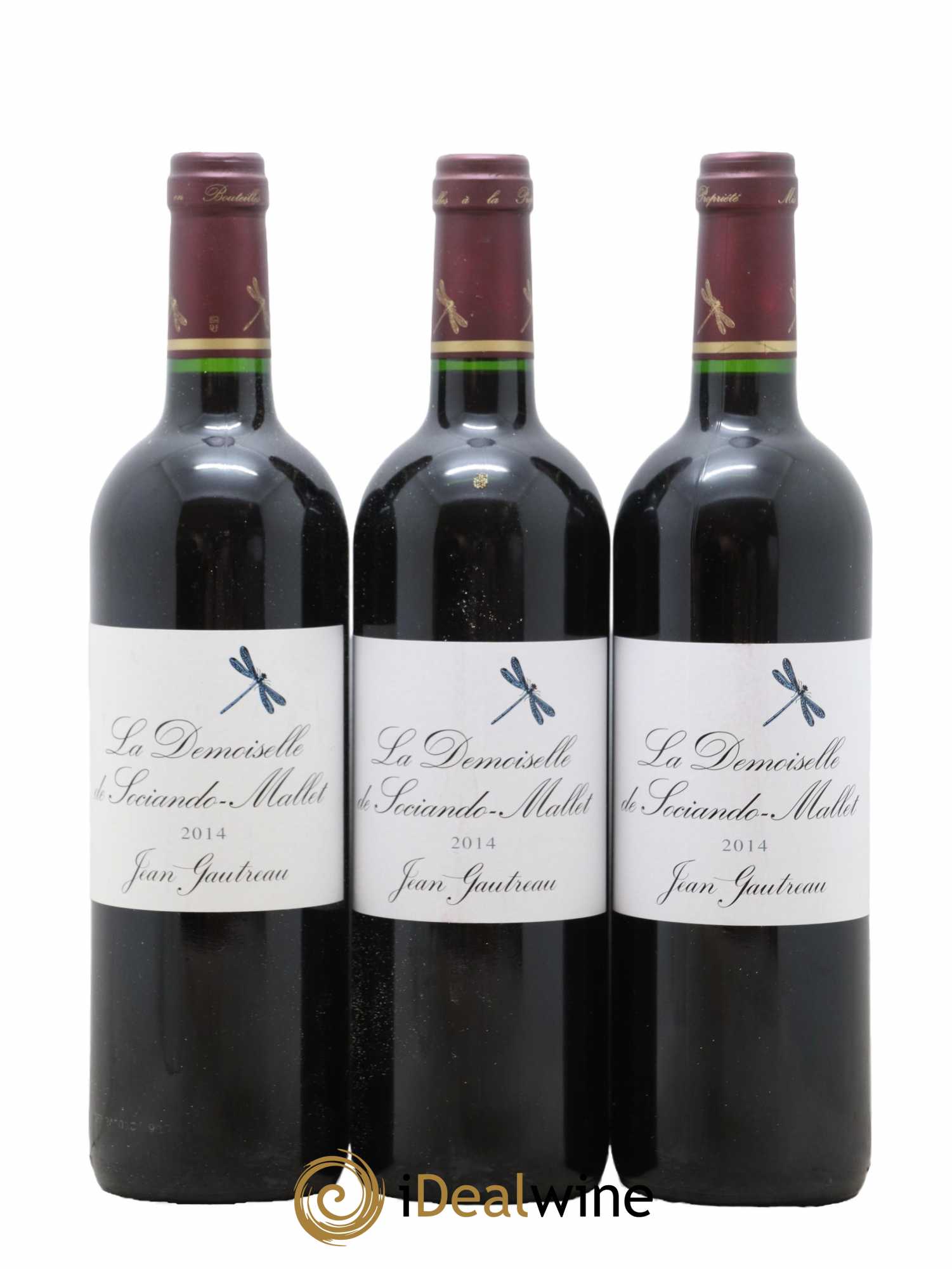 Demoiselle de Sociando Mallet Second Vin 2014 - Lot de 3 bouteilles - 0