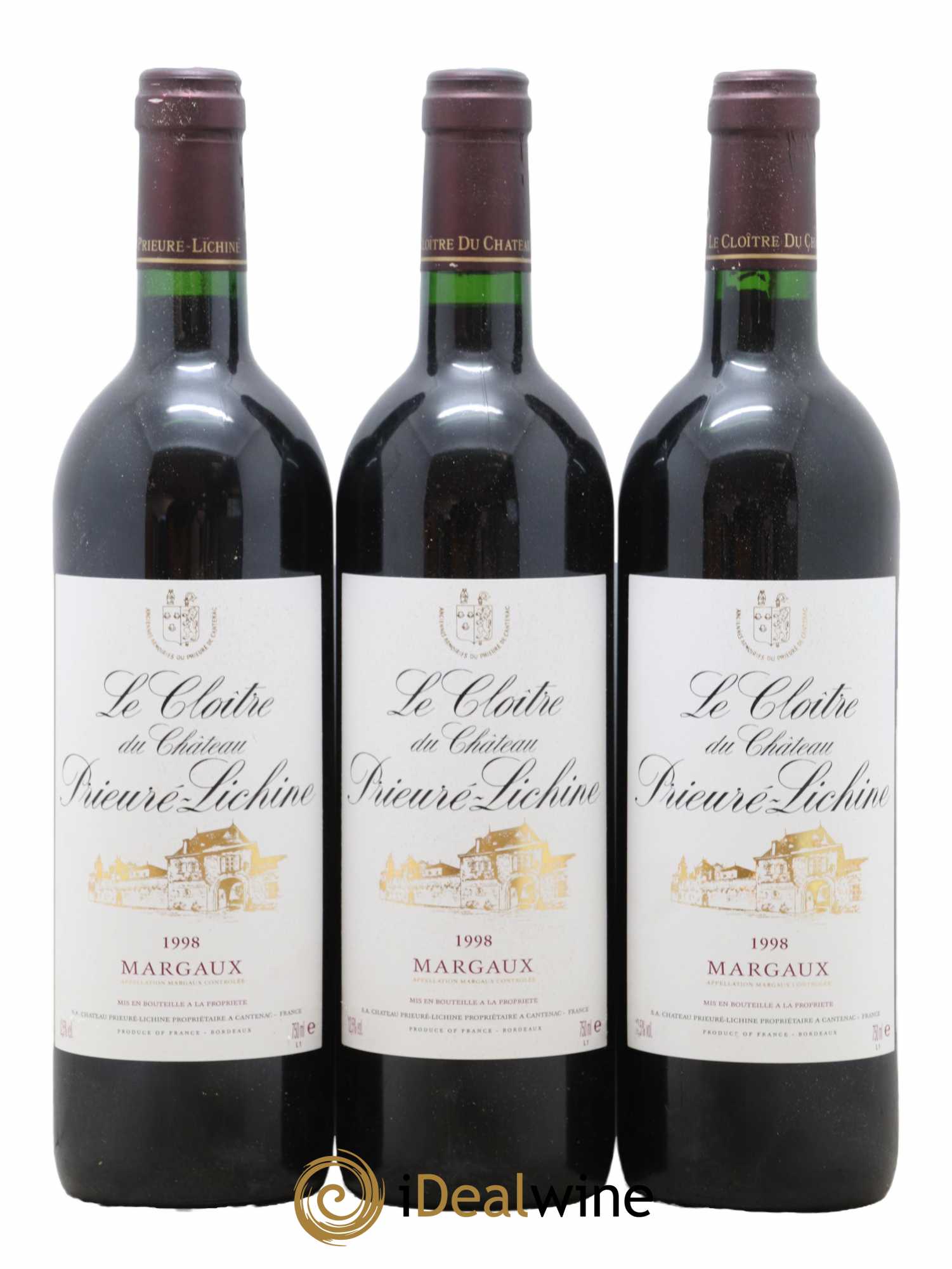 Cloître de Prieuré Lichine 1998 - Lot of 12 bottles - 1