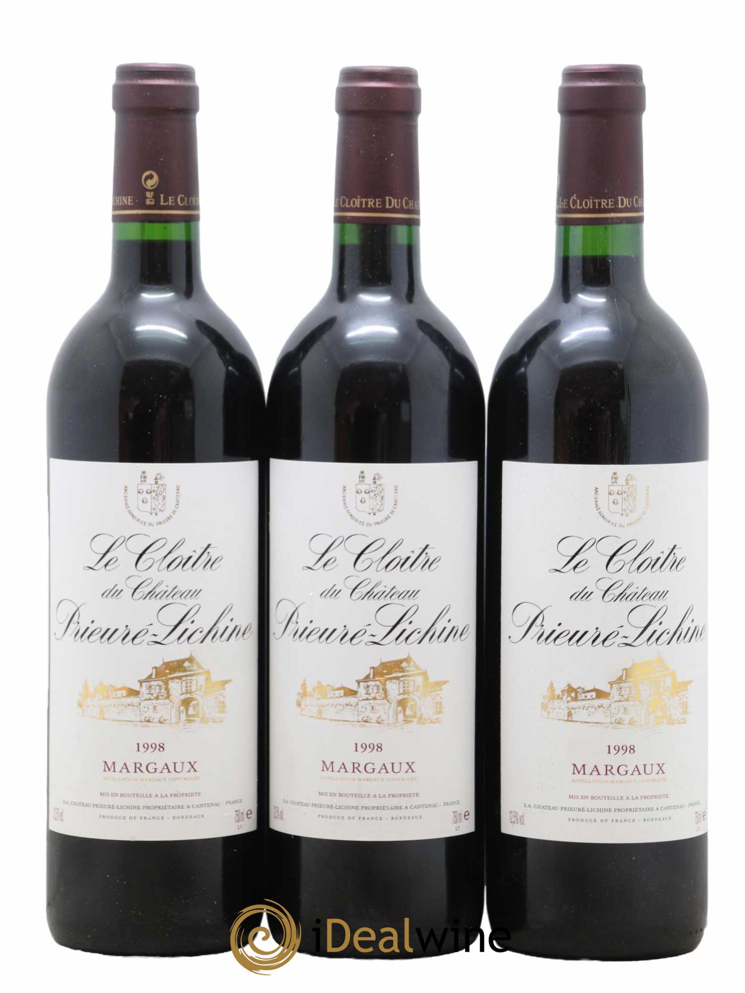 Cloître de Prieuré Lichine 1998 - Lot of 12 bottles - 3