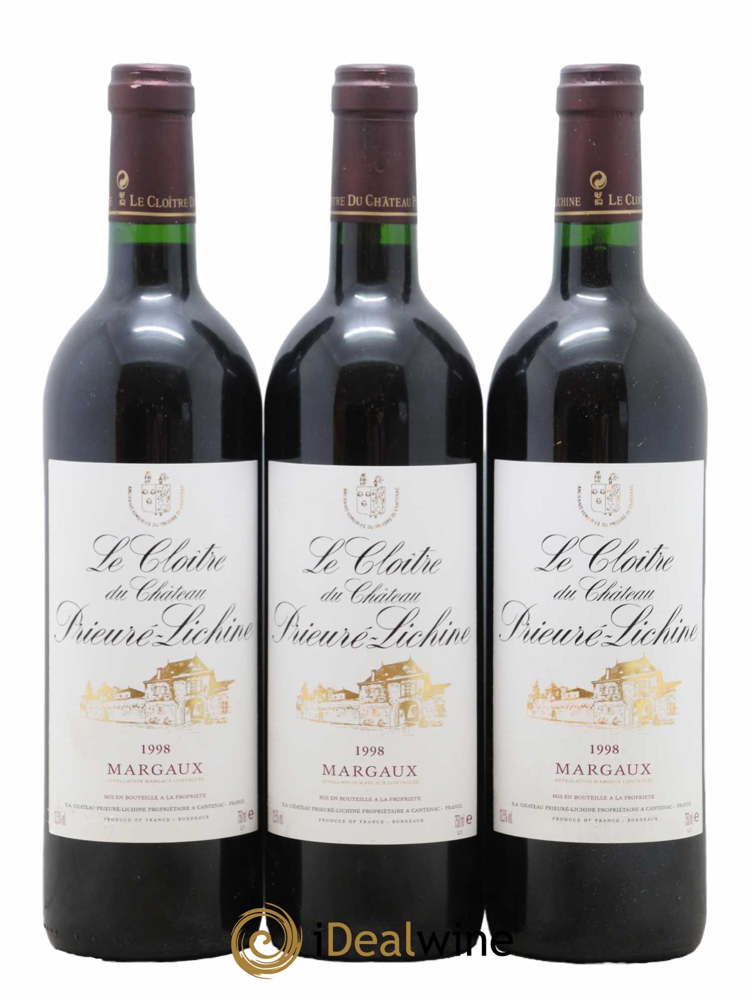 Cloître de Prieuré Lichine 1998 - Lot of 12 bottles - 4