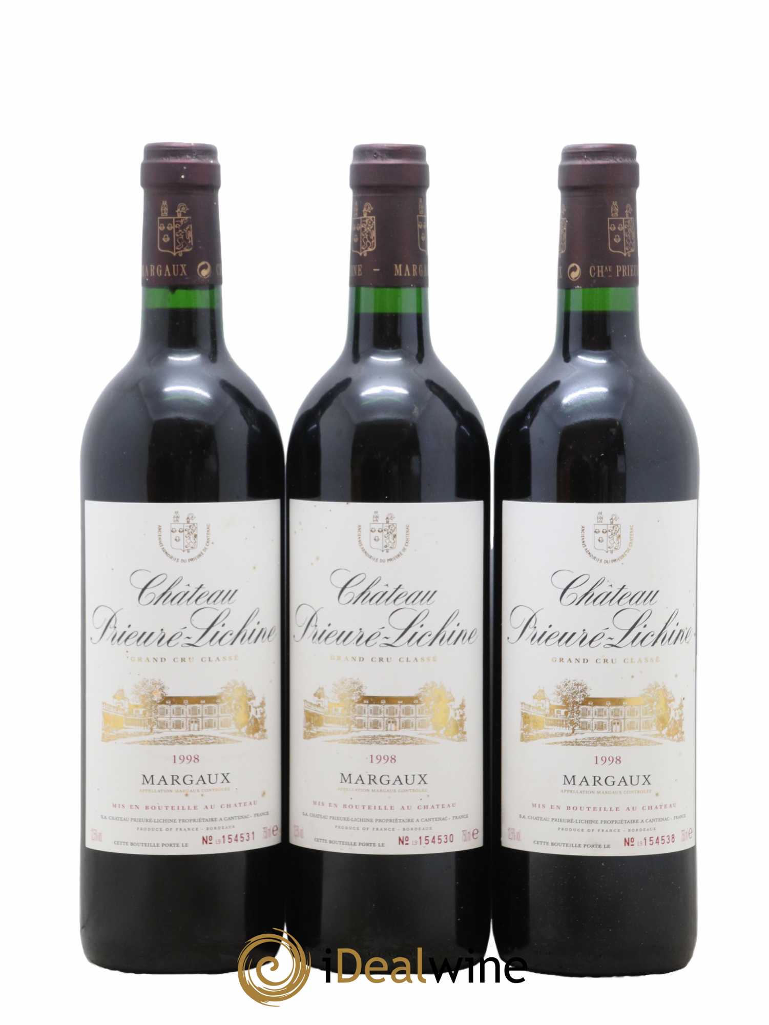 Château Prieuré Lichine 4ème Grand Cru Classé 1998 - Lot de 12 bouteilles - 2