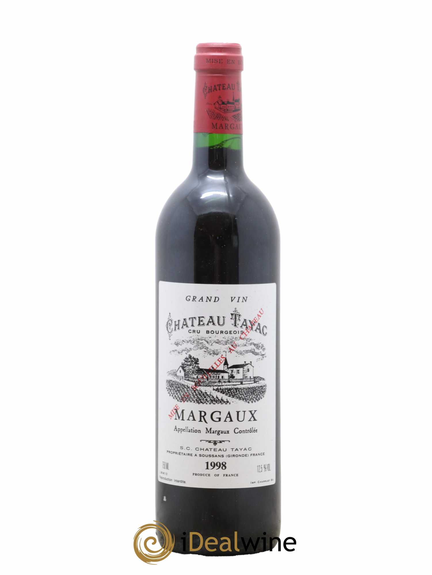 Château Tayac Cru Bourgeois 1998 - Lot de 1 bouteille - 0