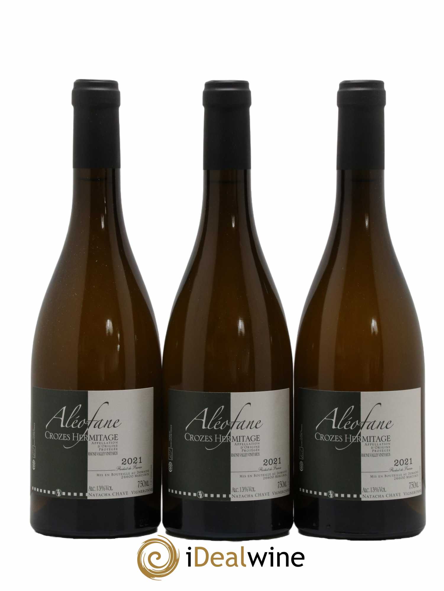 Crozes-Hermitage Domaine Aleofane Natacha Chave 2021 - Lot de 3 bouteilles - 0