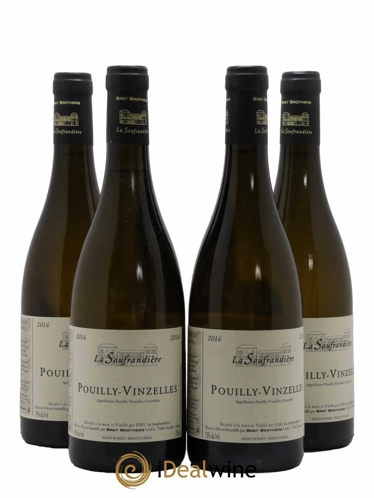 Pouilly-Vinzelles La Soufrandière - Bret Brothers 2016 - Lot de 4 bouteilles - 0