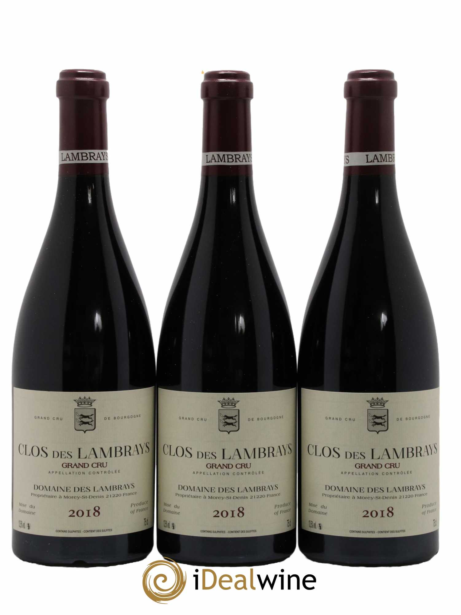 Clos des Lambrays Grand Cru Domaine des Lambrays 2018 - Lot de 3 bouteilles - 0