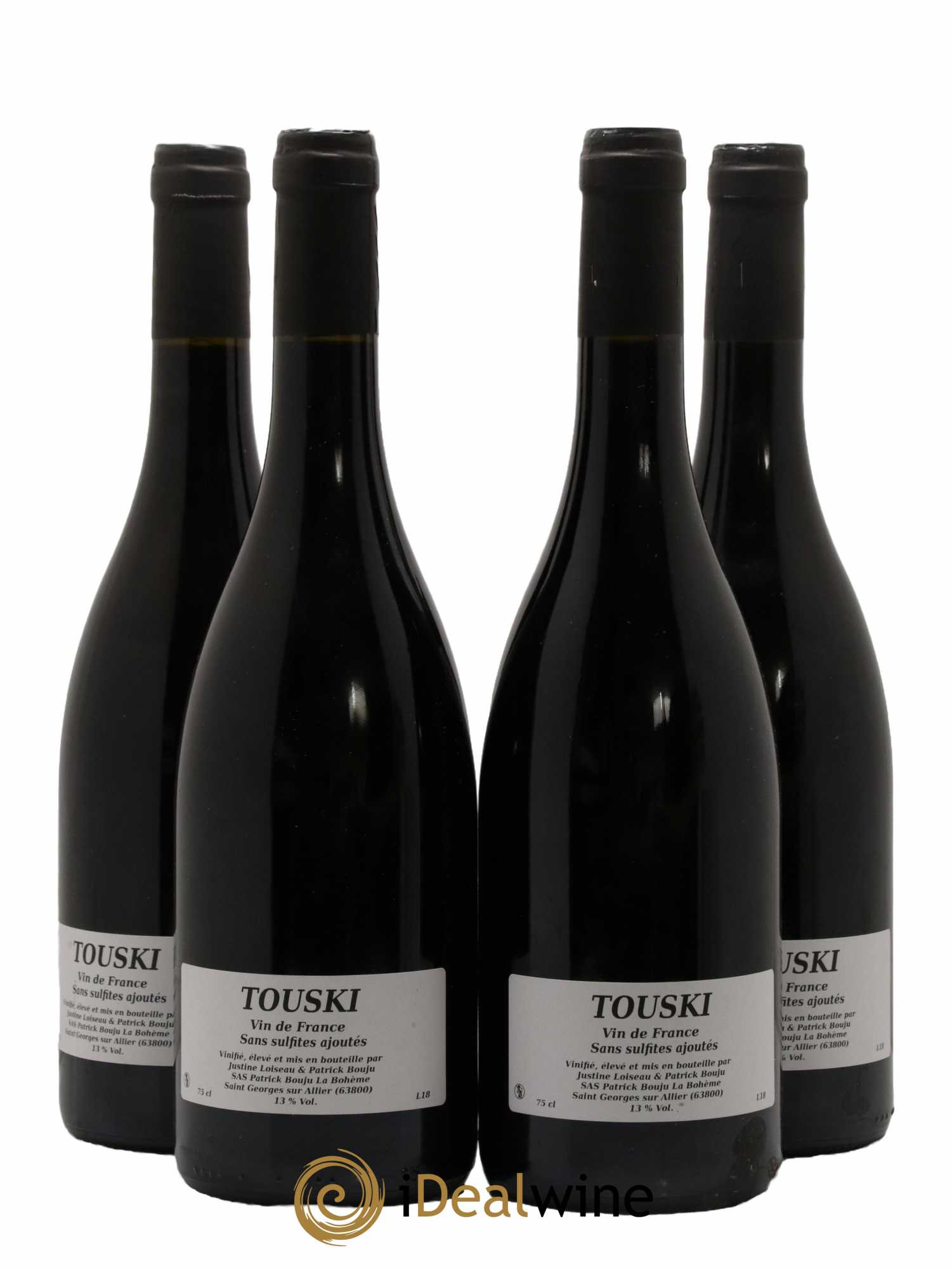 Vin de France Touski Patrick Bouju - La Bohème 2018 - Lot de 4 bouteilles - 1