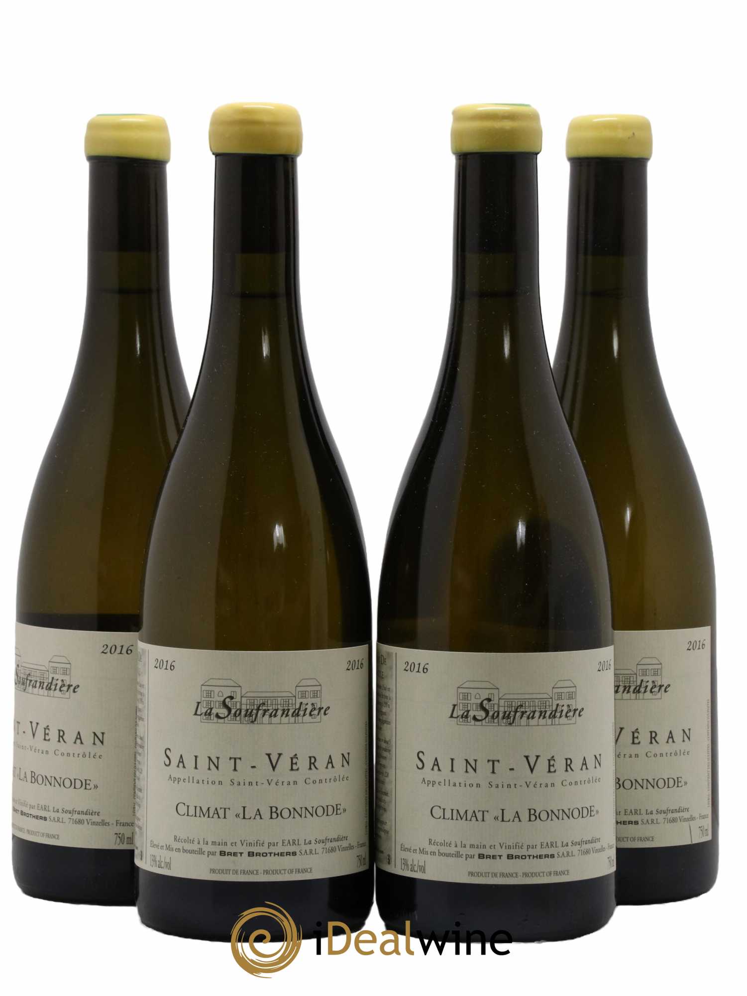 Saint-Véran La Bonnode La Soufrandière - Bret Brothers 2016 - Lot de 4 bouteilles - 0
