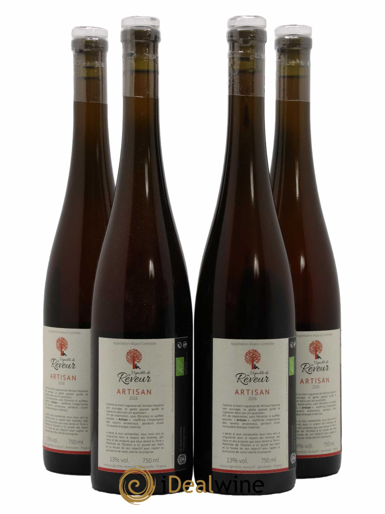 Alsace Artisan Vignoble du Rêveur 2016 - Lot de 4 bouteilles - 1