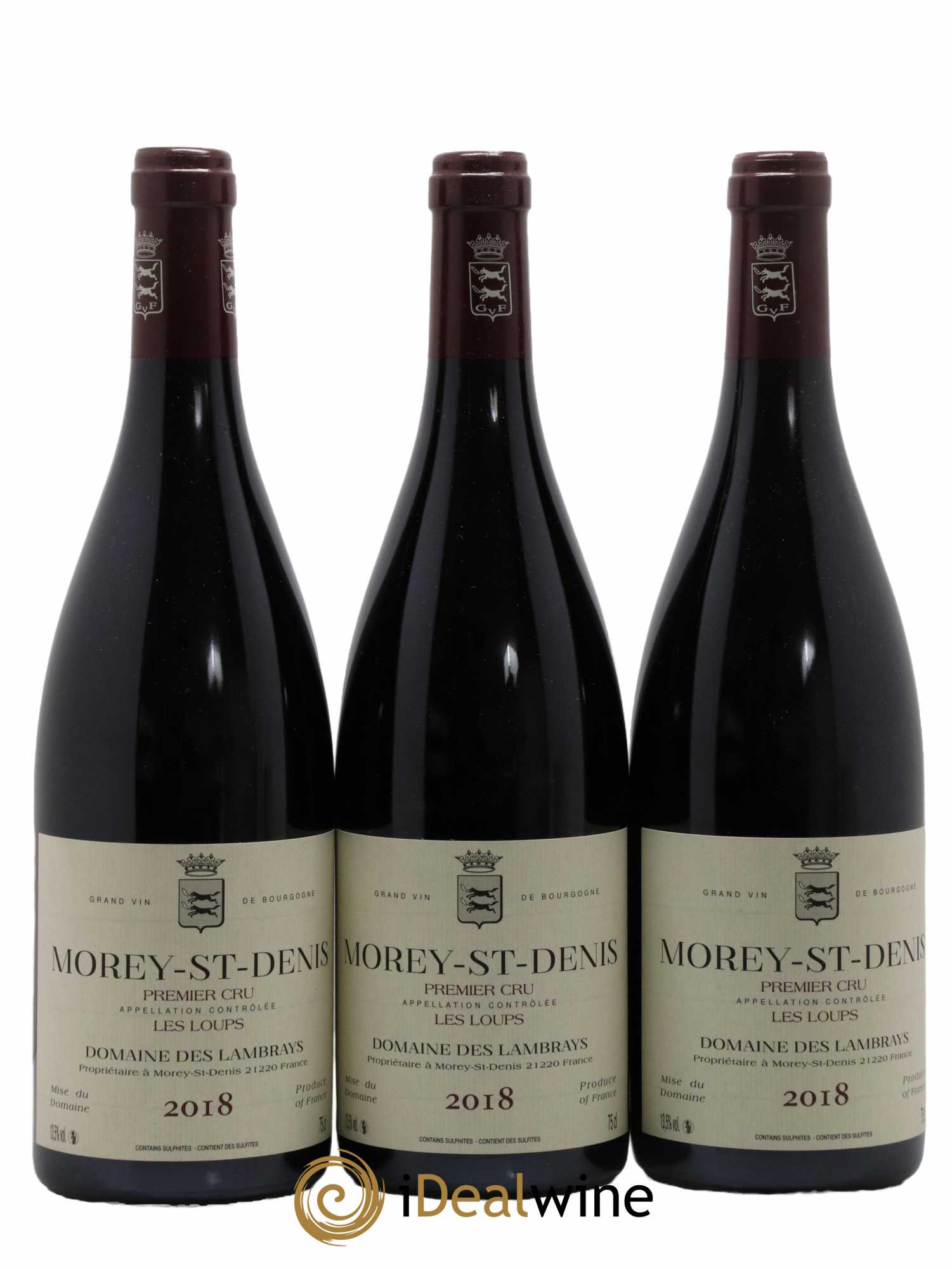 Morey-Saint-Denis 1er Cru Les Loups Domaine des Lambrays 2018 - Lot de 3 bouteilles - 0