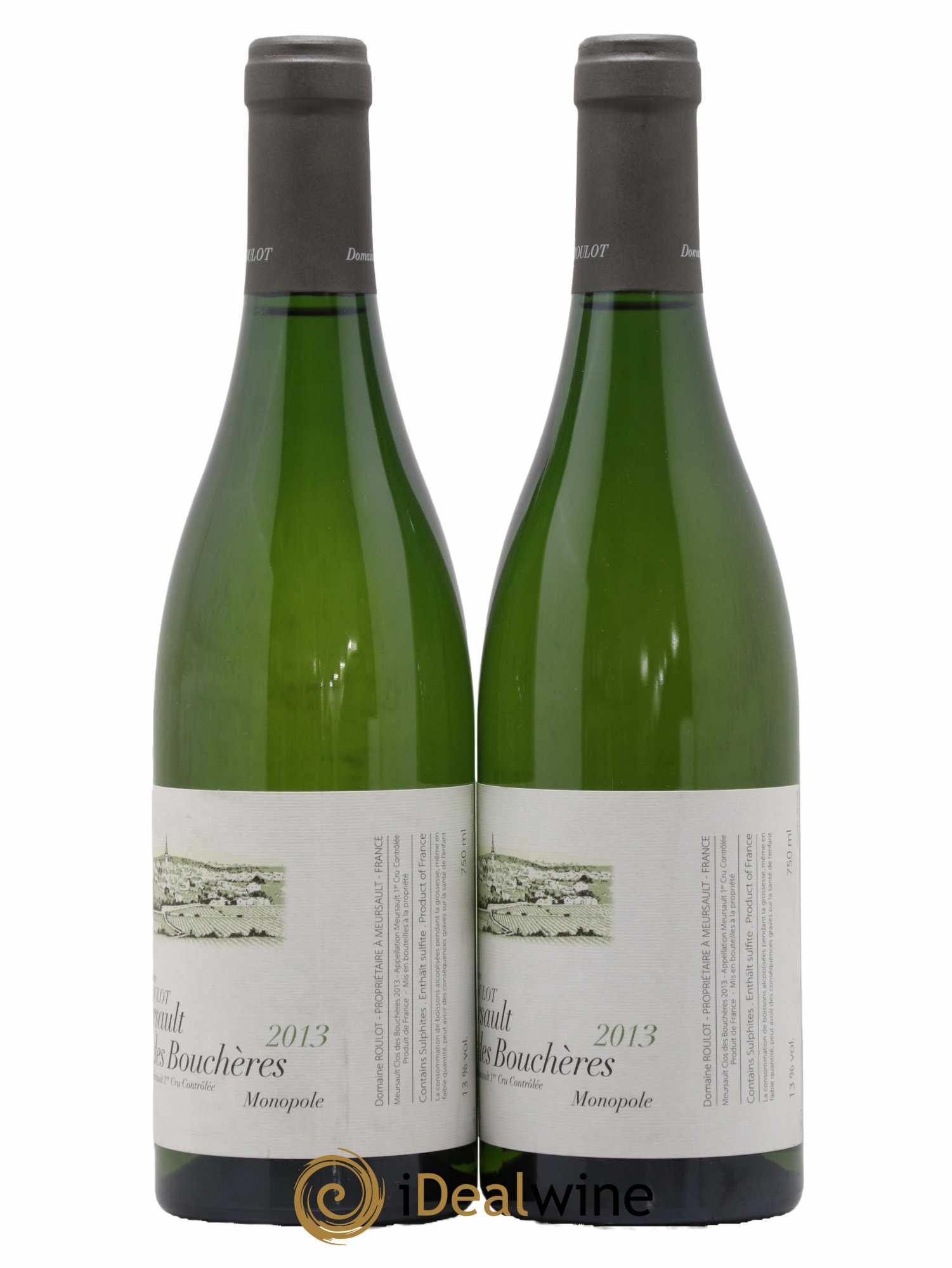 Meursault 1er Cru Clos des Bouchères Roulot (Domaine) 2013 - Lot de 2 bouteilles - 1