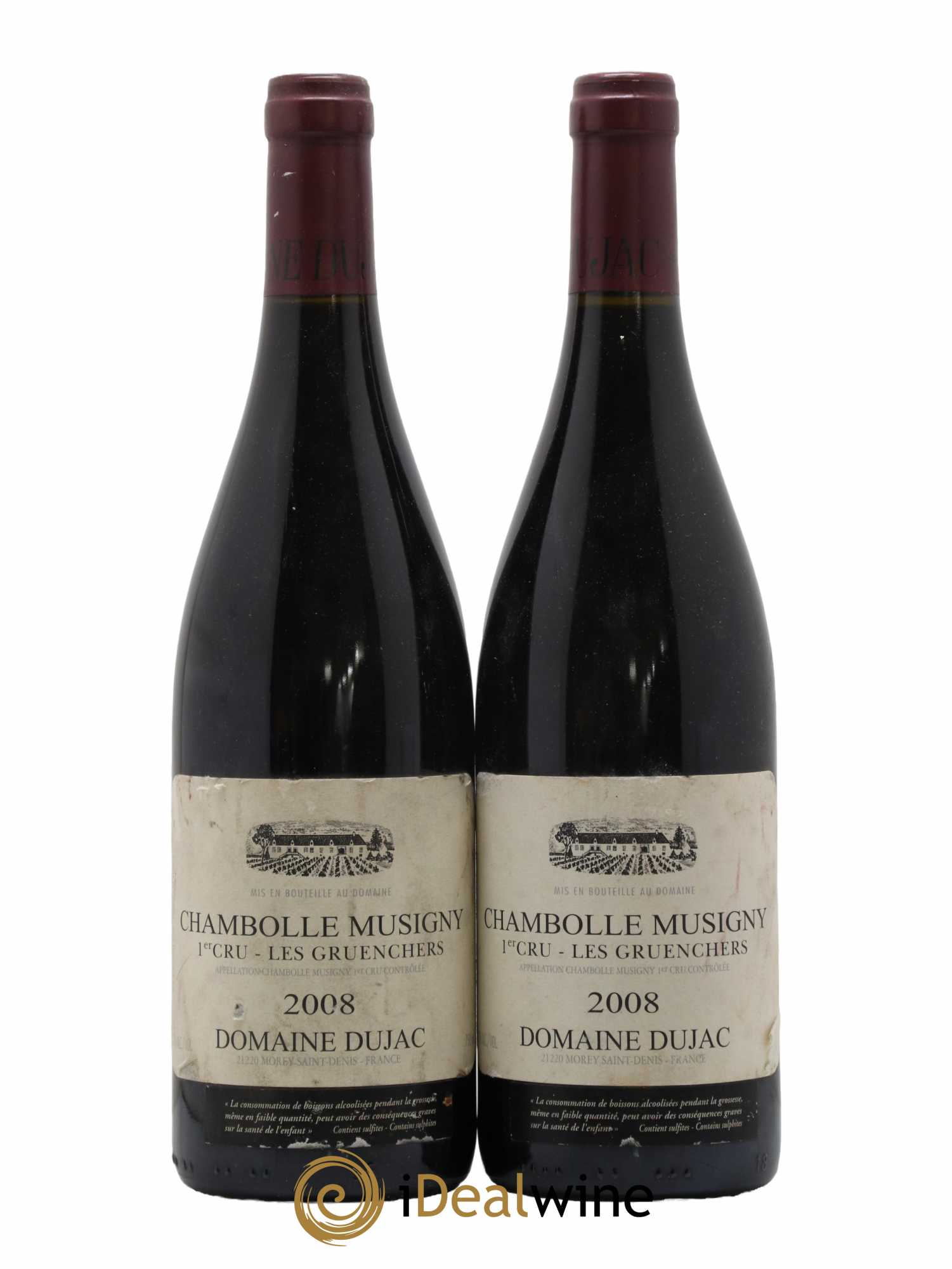 Chambolle-Musigny 1er Cru Les Gruenchers Dujac (Domaine) 2008 - Lot de 2 bouteilles - 0