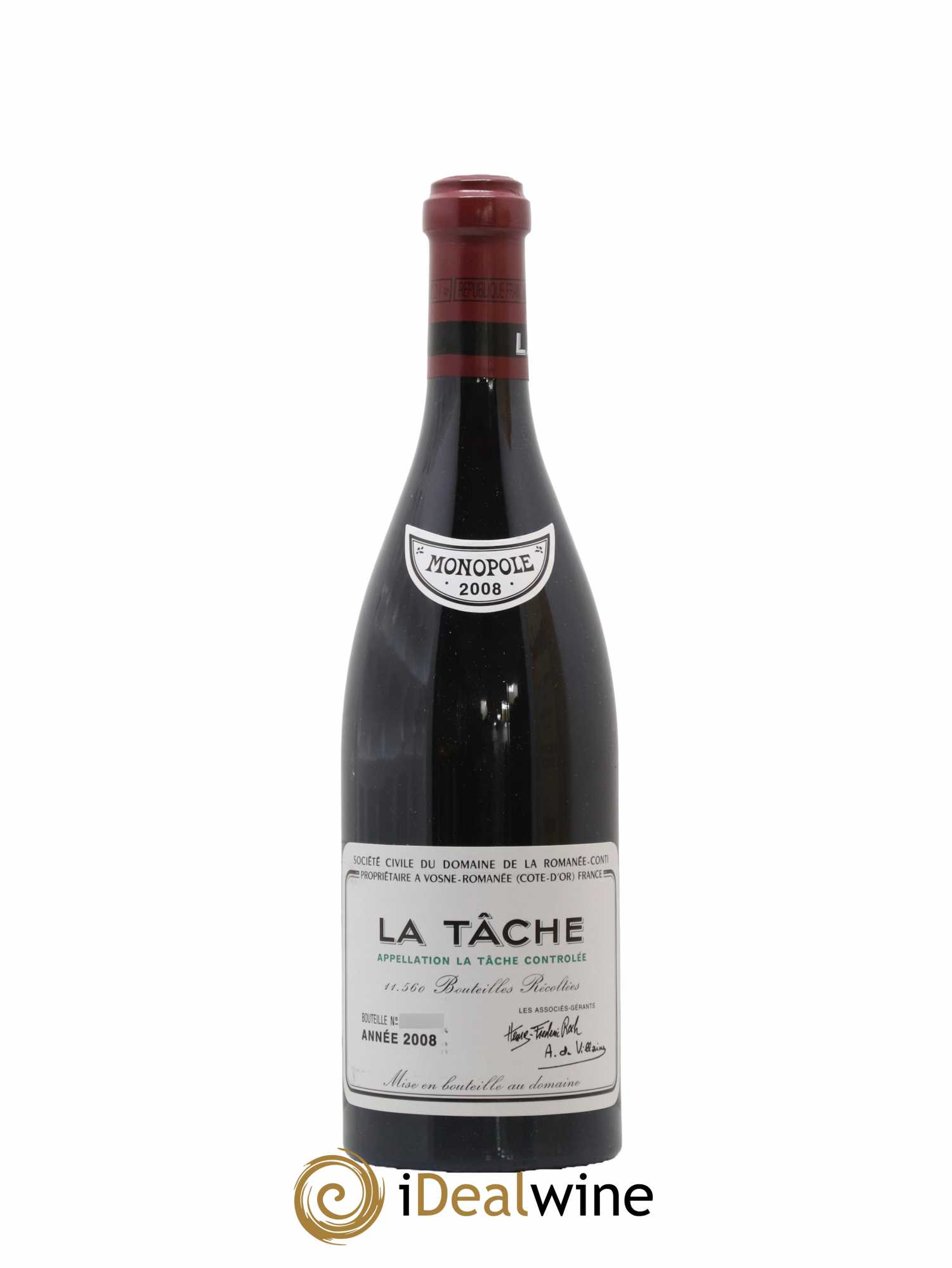 La Tâche Grand Cru Domaine de la Romanée-Conti 2008 - Posten von 1 Flasche - 1