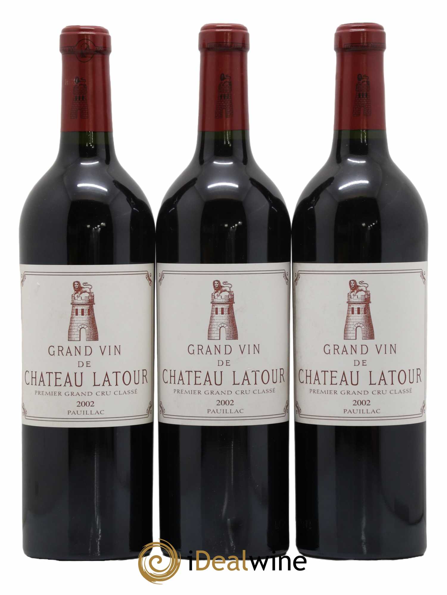 Château Latour 1er Grand Cru Classé 2002 - Lot de 3 bouteilles - 0