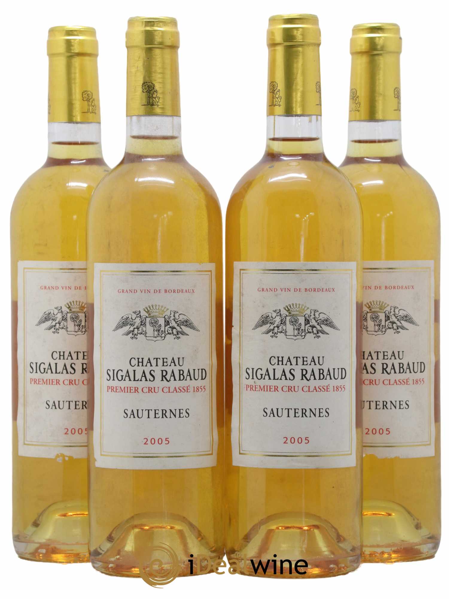 Château Sigalas Rabaud 1er Grand Cru Classé 2005 - Lotto di 4 bottiglie - 0