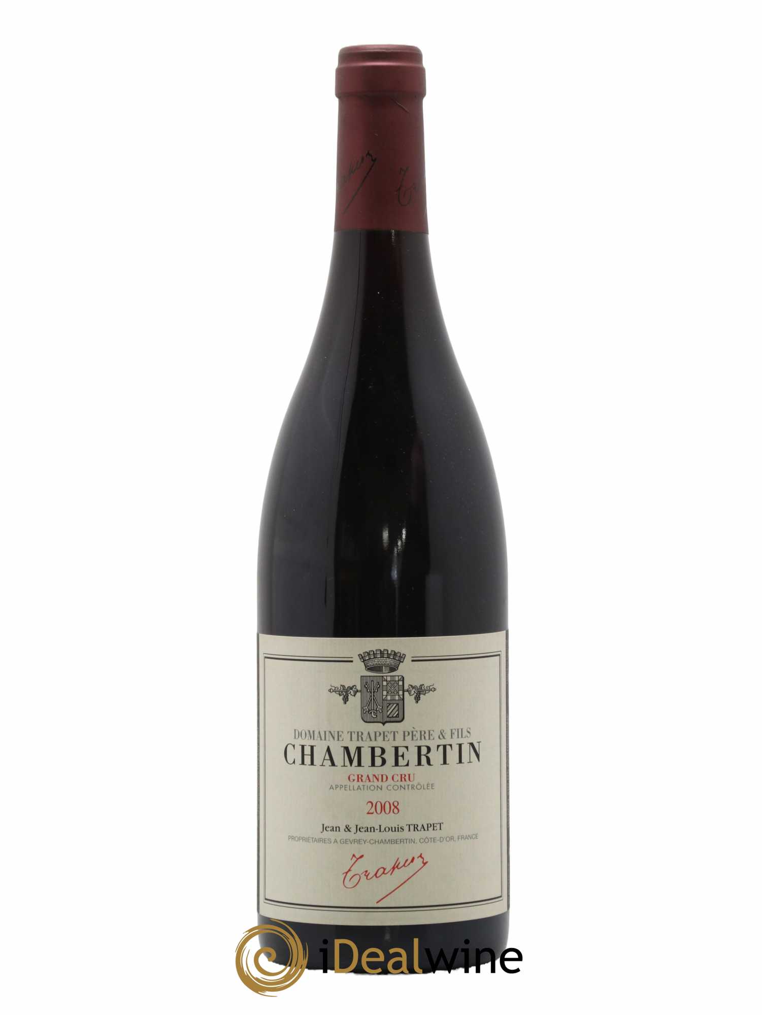Chambertin Grand Cru Domaine Trapet 2008 - Lot de 1 bouteille - 0
