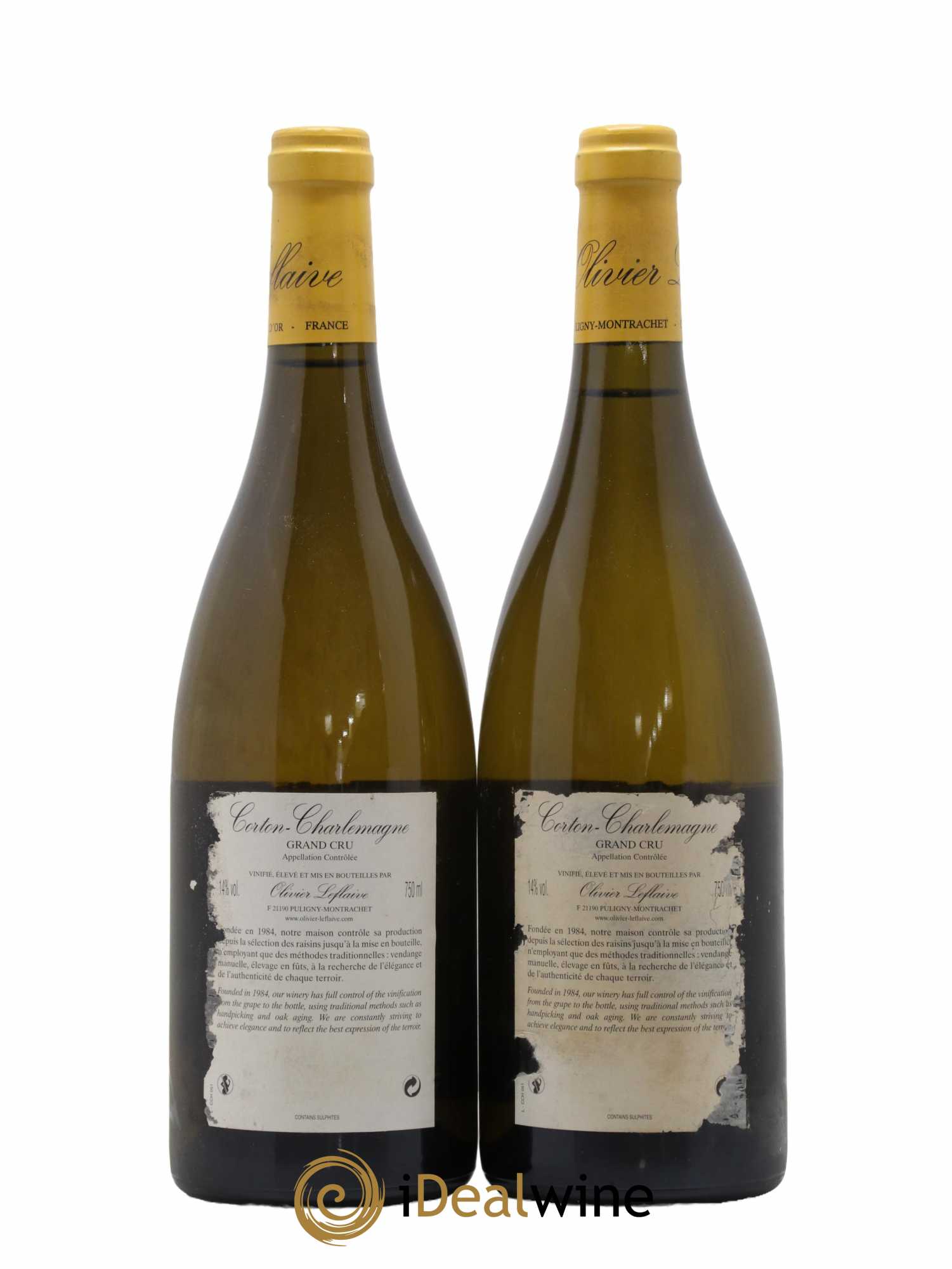 Corton-Charlemagne Grand Cru Olivier Leflaive 2005 - Lot of 2 bottles - 1