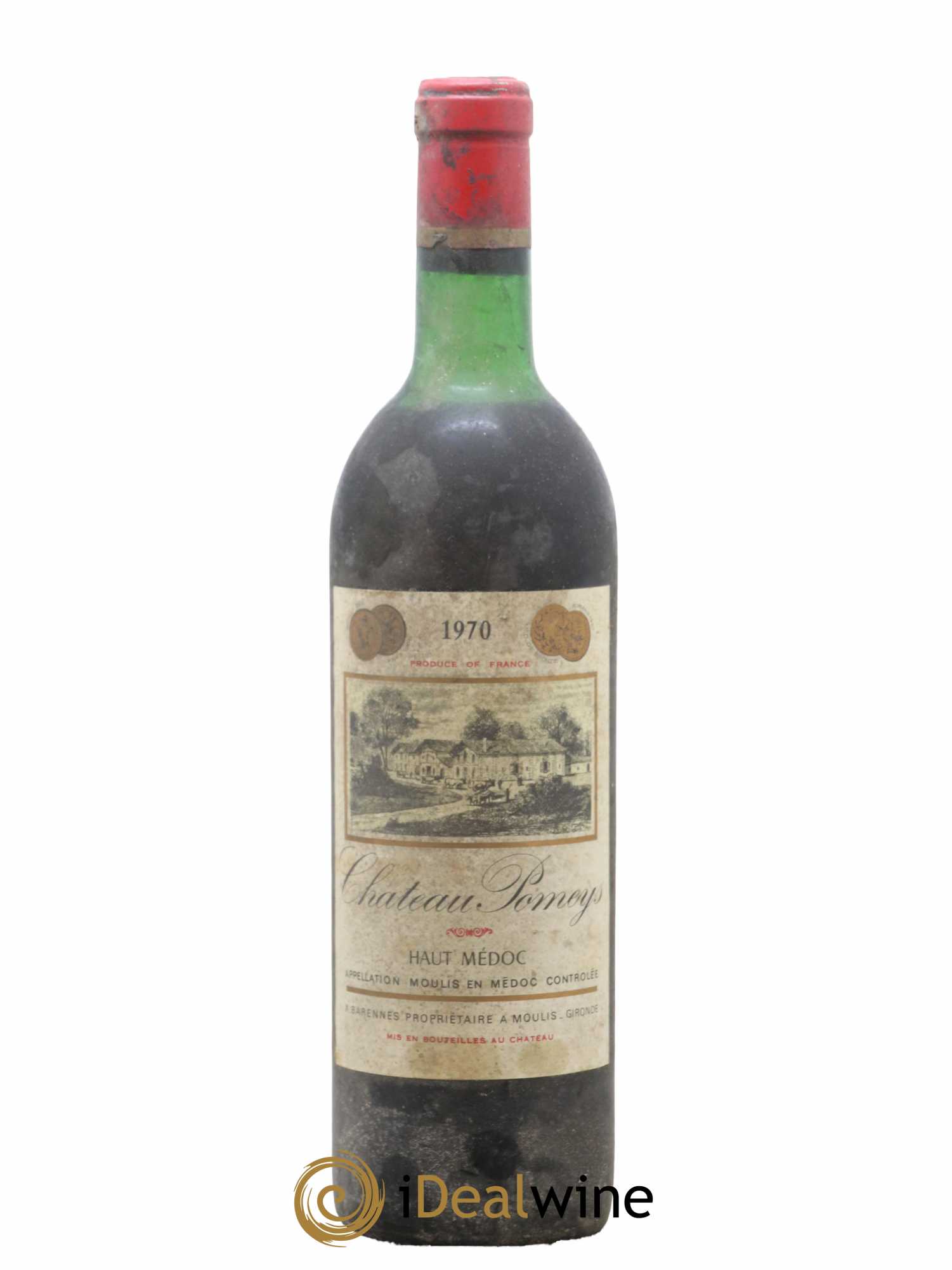 Château Pomeys 1970 - Lot de 1 bouteille - 0