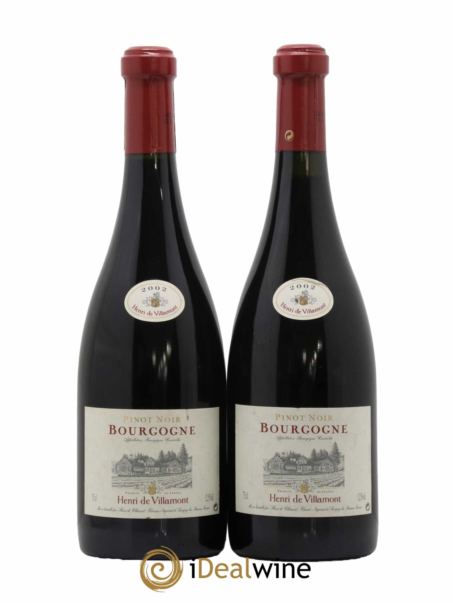 Bourgogne Henri De Villamont 2002 - Lot de 2 bouteilles - 0