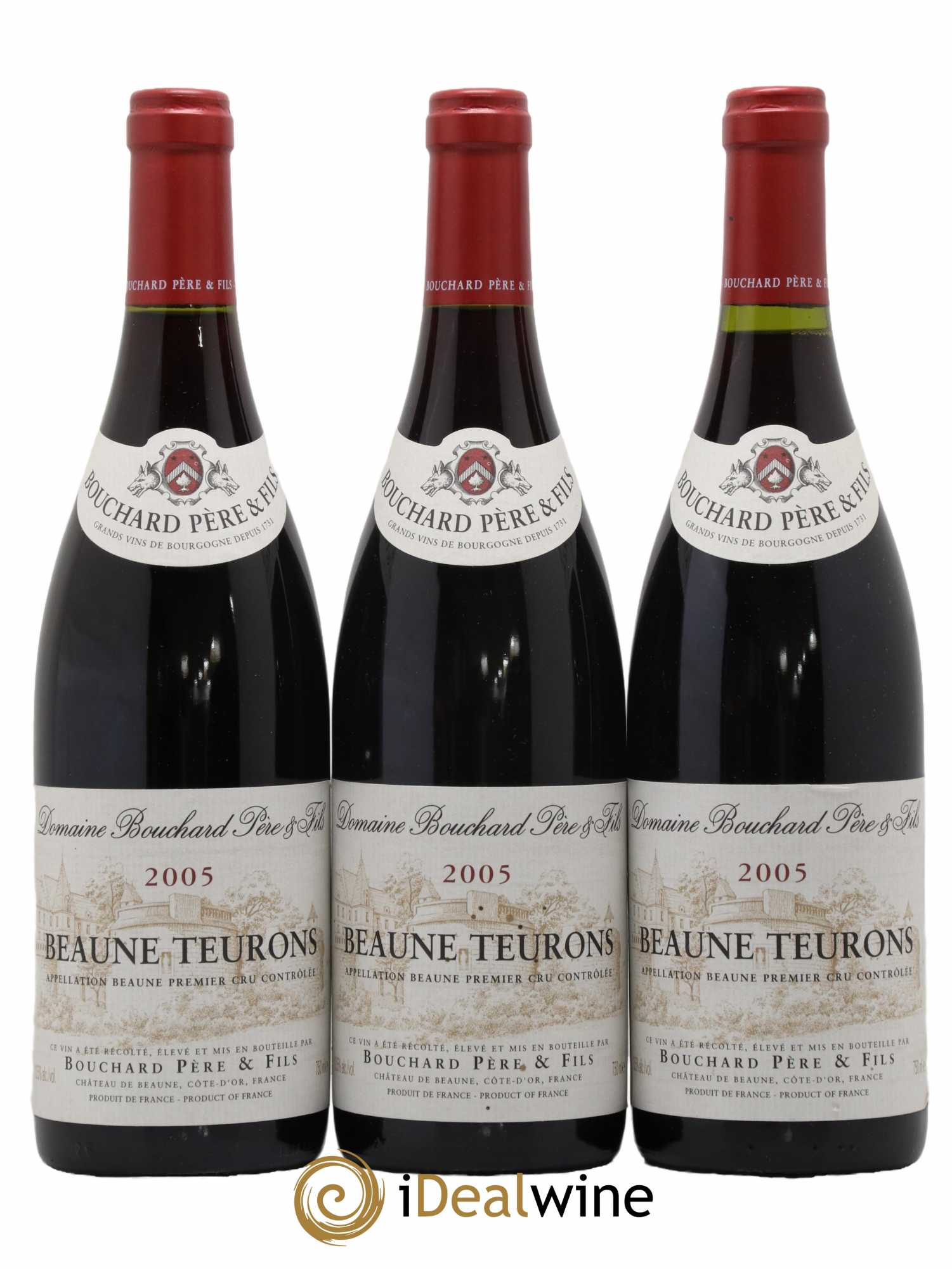 Beaune 1er Cru Teurons Bouchard Père & Fils 2005 - Lot de 3 bouteilles - 0