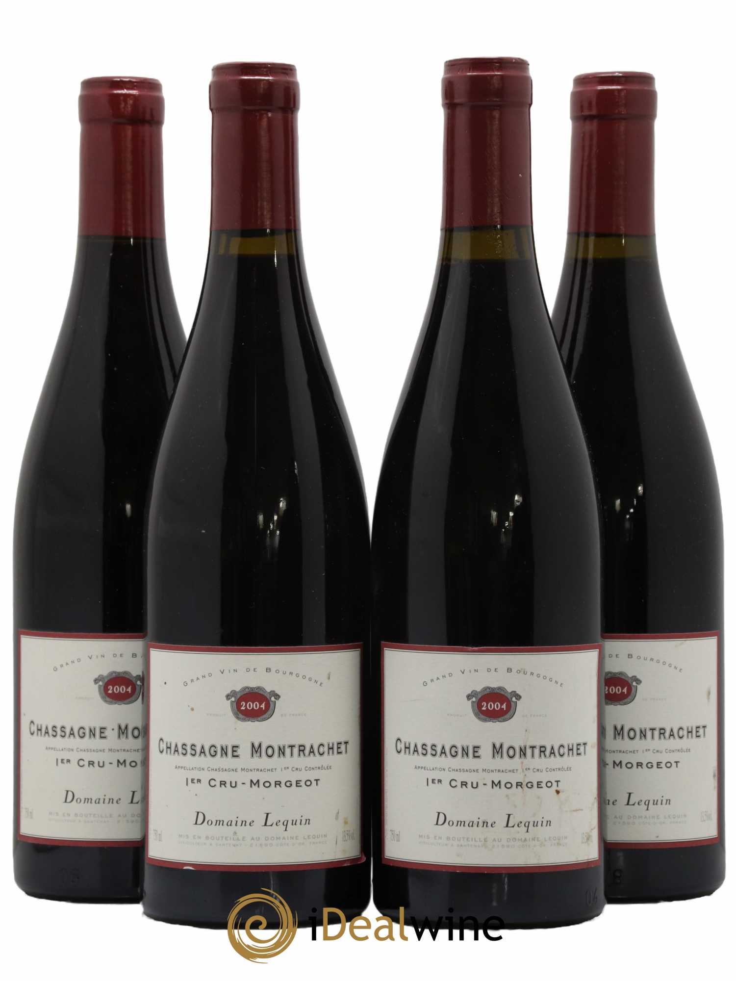 Chassagne-Montrachet 1er Cru Morgeot Domaine Lequin 2004 - Lot de 4 bouteilles - 0