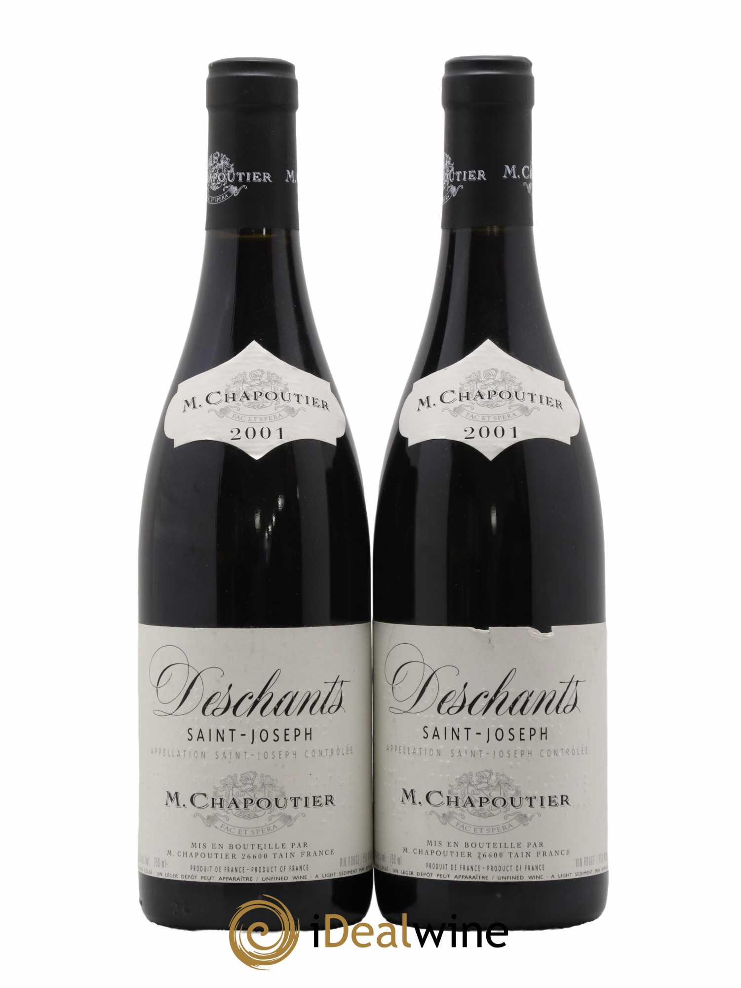 Saint-Joseph Deschants M. Chapoutier 2001 - Lot de 2 bouteilles - 0