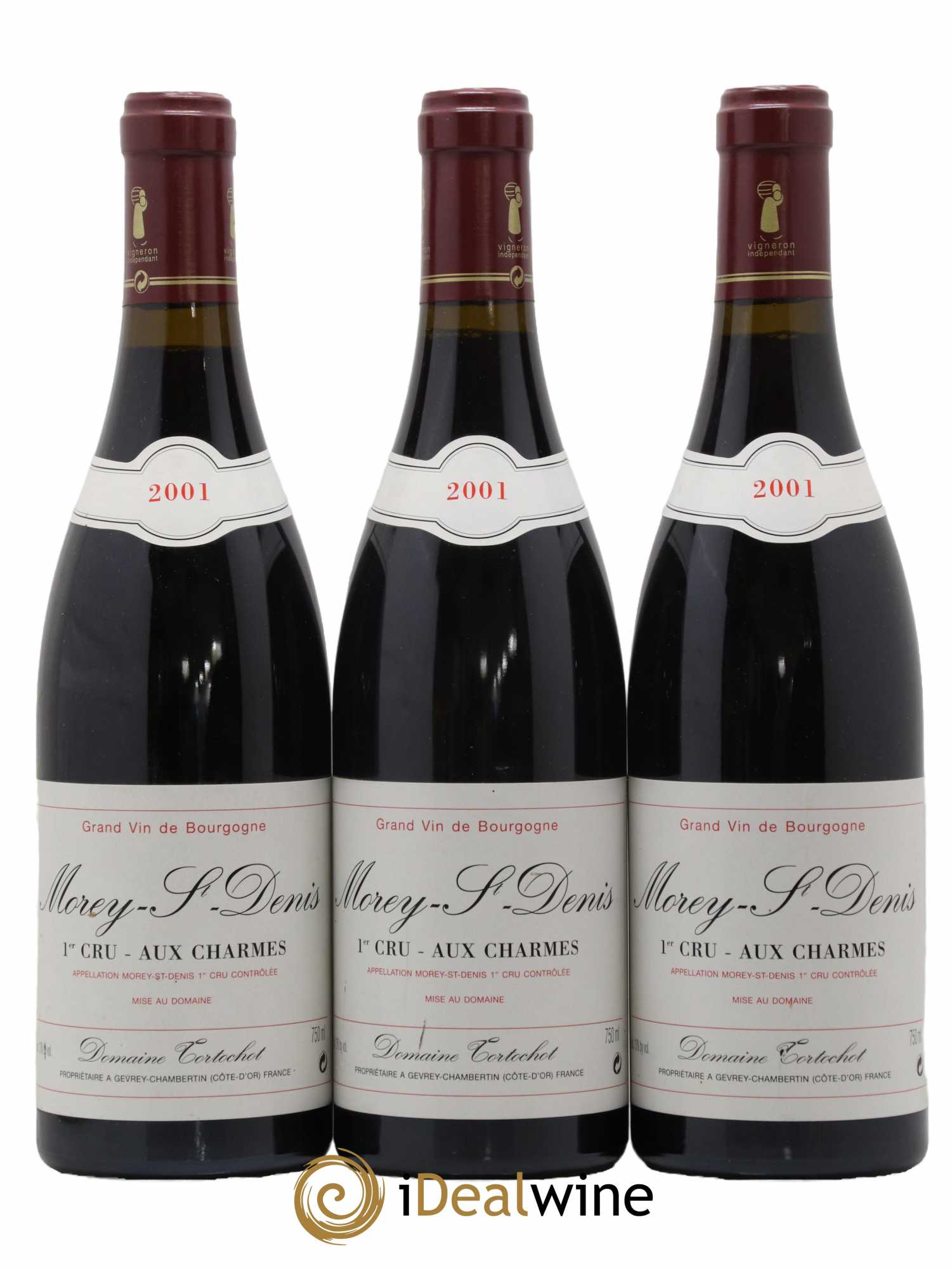 Morey-Saint-Denis 1er Cru Aux Charmes Tortochot (Domaine) 2001 - Lot de 3 bouteilles - 0