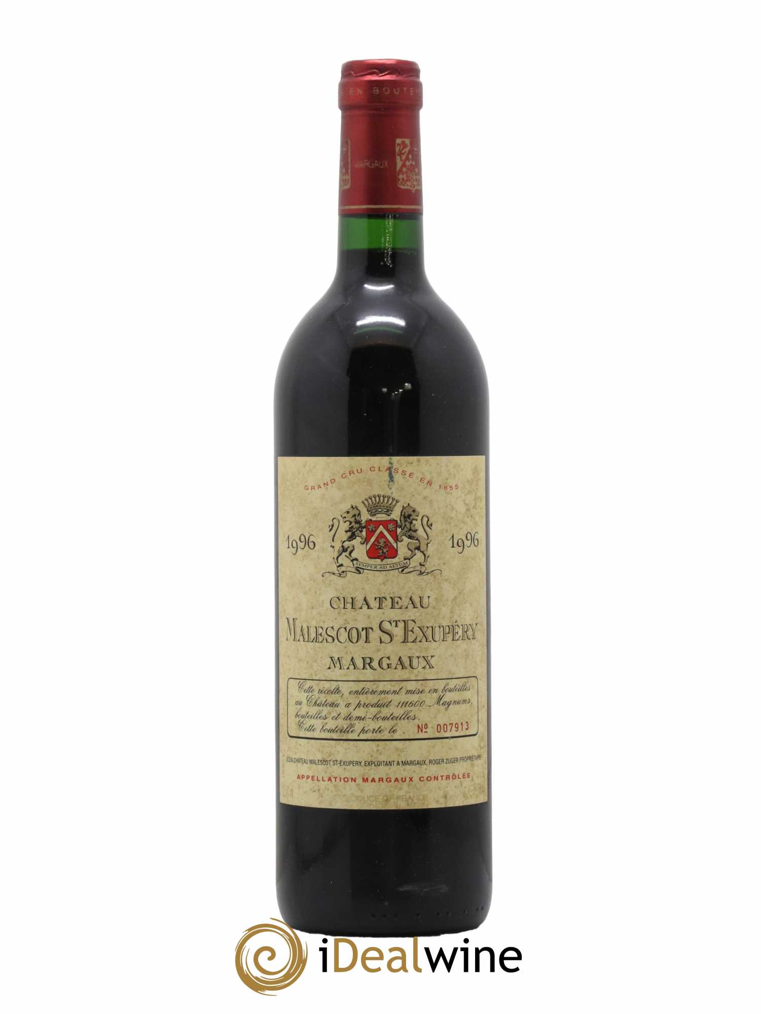 Château Malescot Saint-Exupéry 3ème Grand Cru Classé 1996 - Lot de 1 bouteille - 0