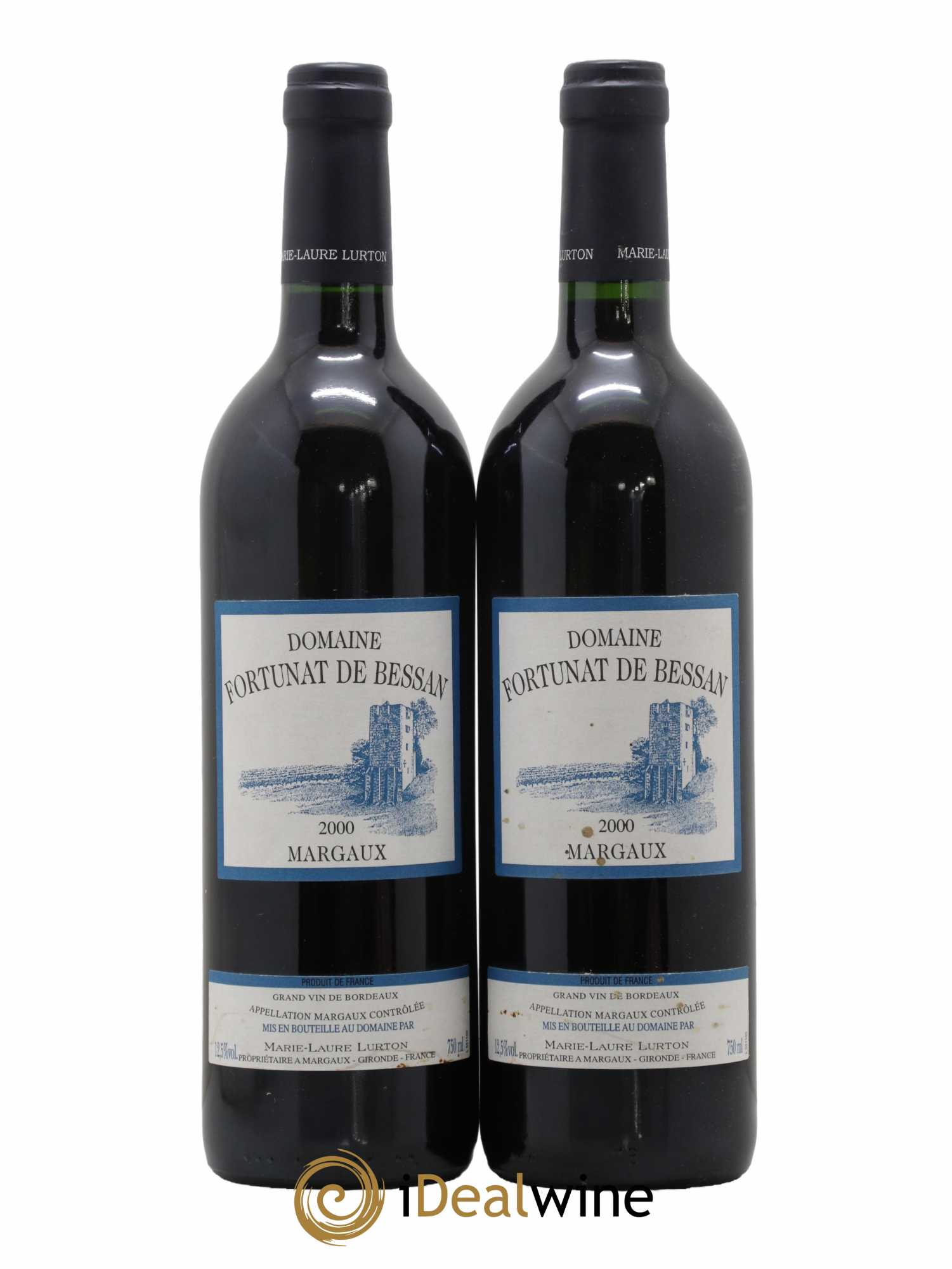 Bordeaux Margaux Fortunat De Bessan 2000 - Lot de 2 bouteilles - 0