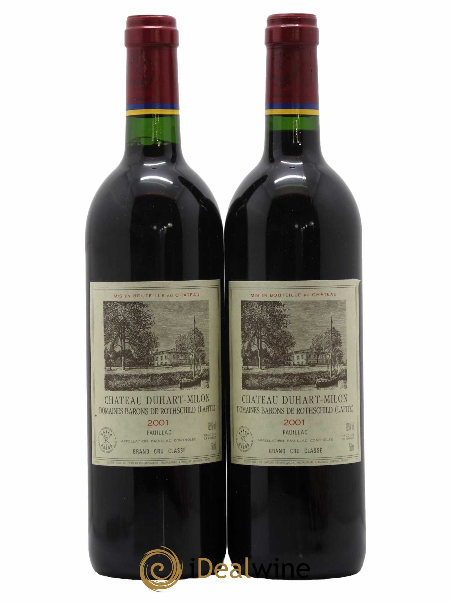 Château Duhart-Milon 4ème Grand Cru Classé 2001 - Lot de 2 bouteilles - 0