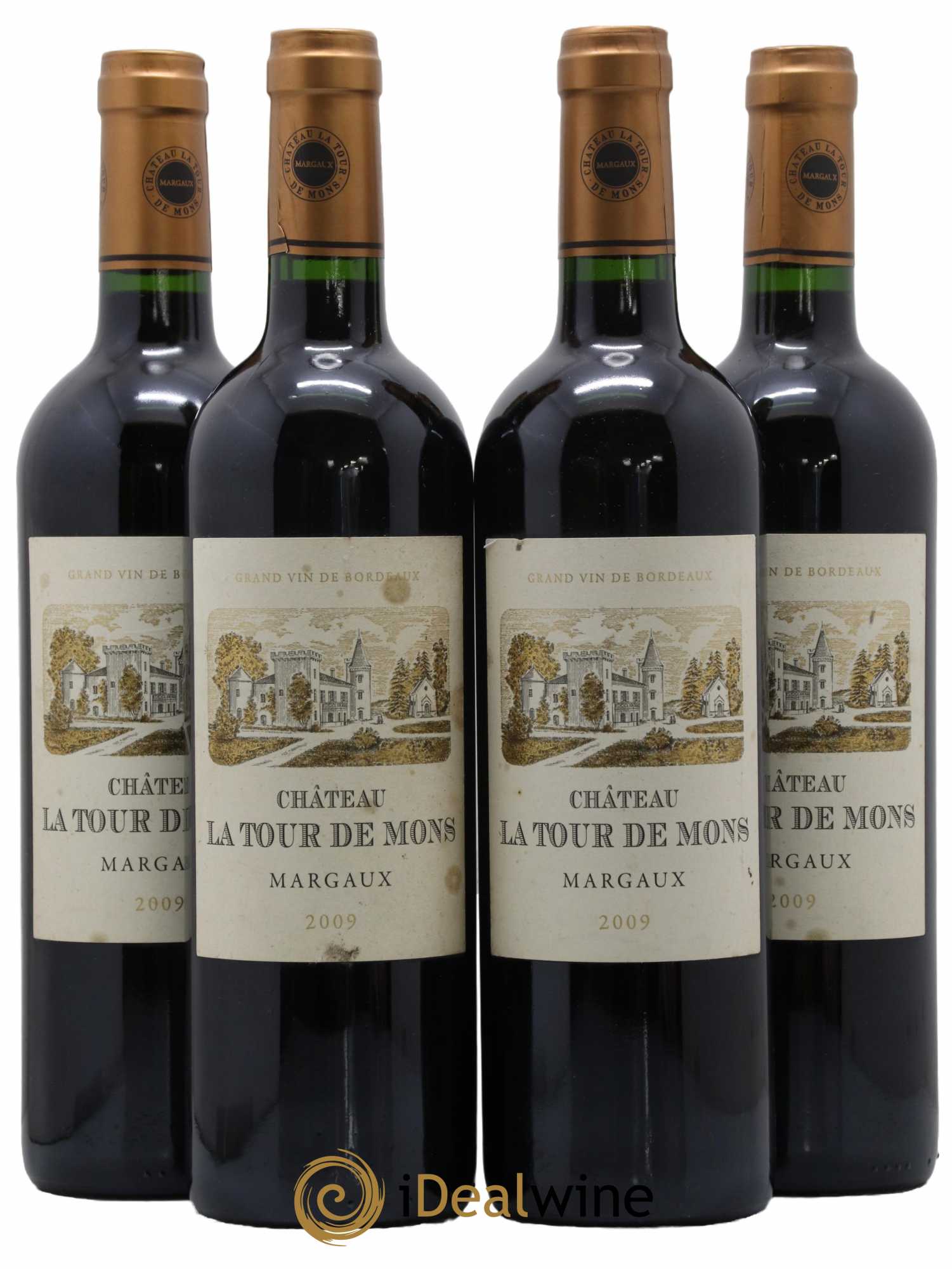 Château la Tour de Mons Cru Bourgeois 2009 - Lot de 4 bouteilles - 0