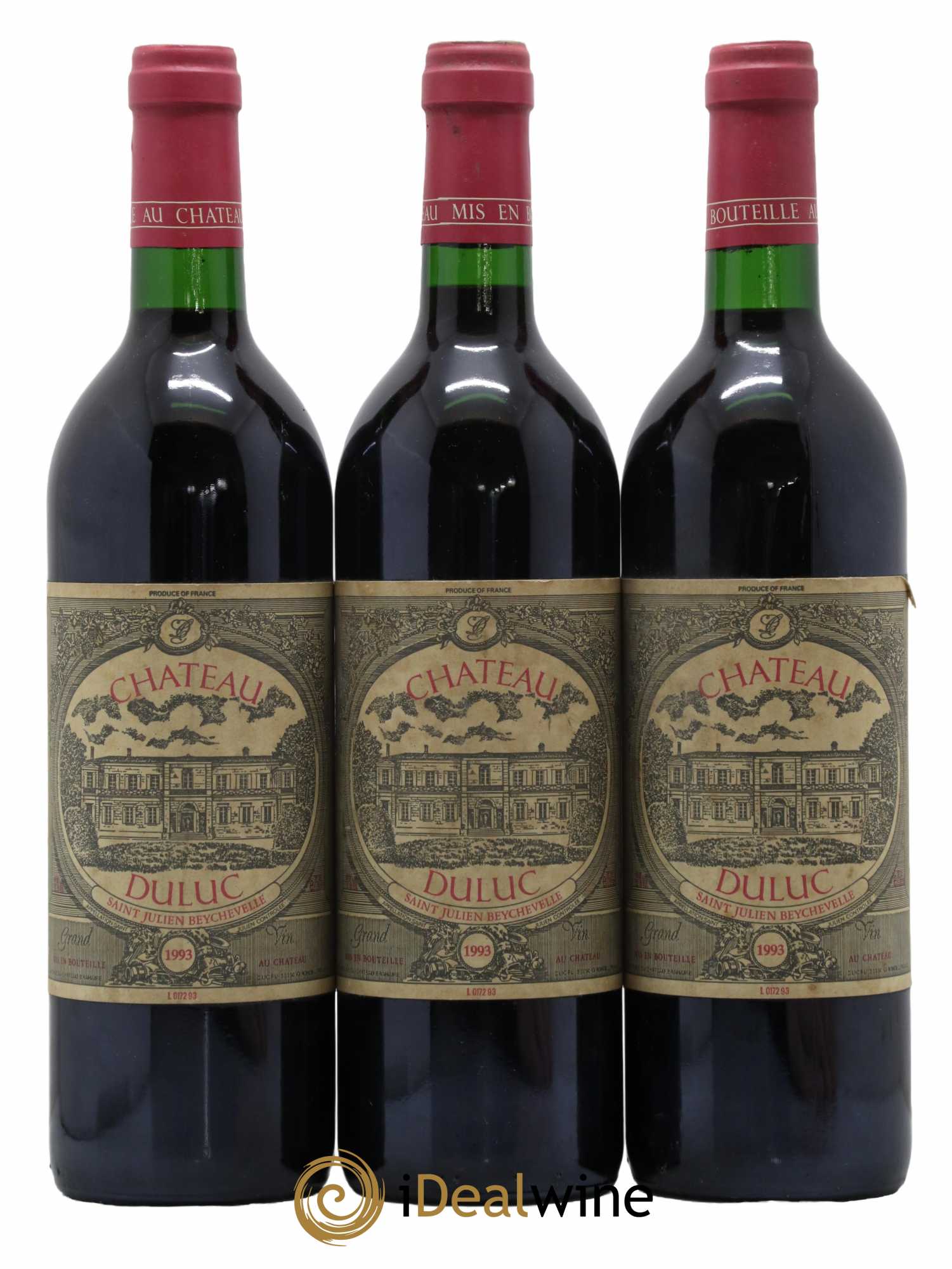 Duluc de Branaire Second Vin 1993 - Lot de 3 bouteilles - 0