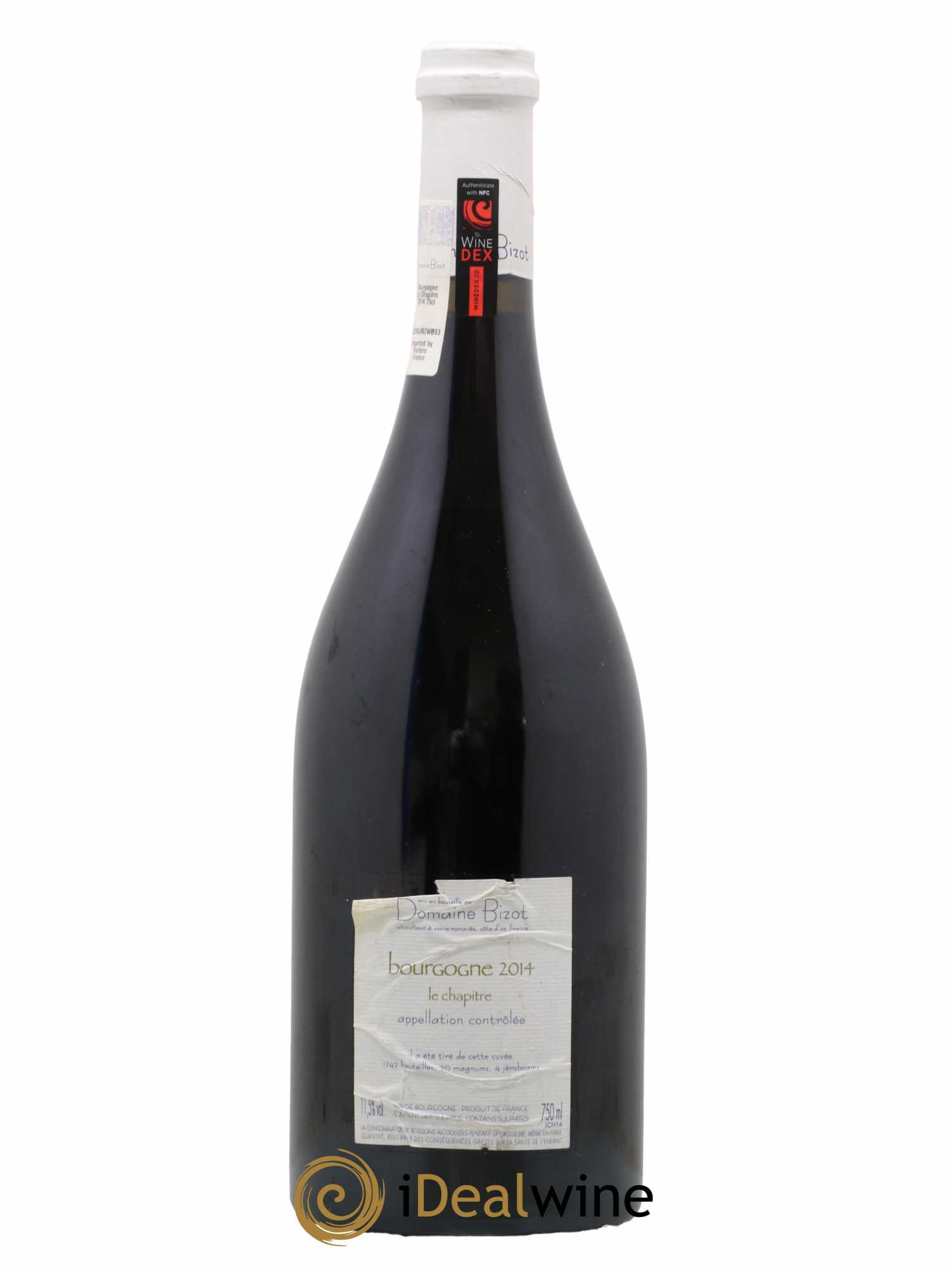 Bourgogne Le Chapitre Bizot (Domaine) 2014 - Lot de 1 bouteille - 1