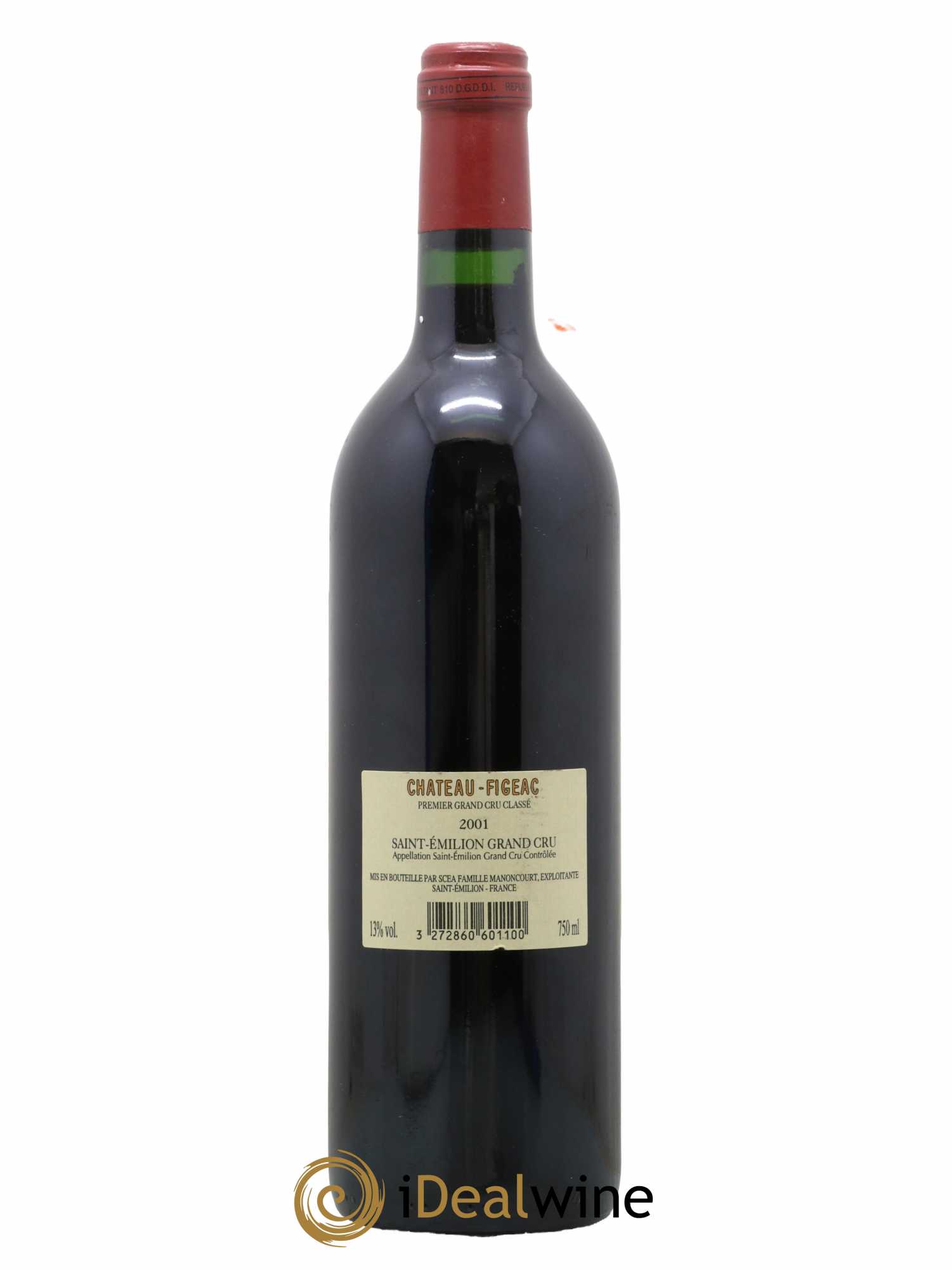 Château Figeac 1er Grand Cru Classé A 2001 - Lot de 1 bouteille - 1