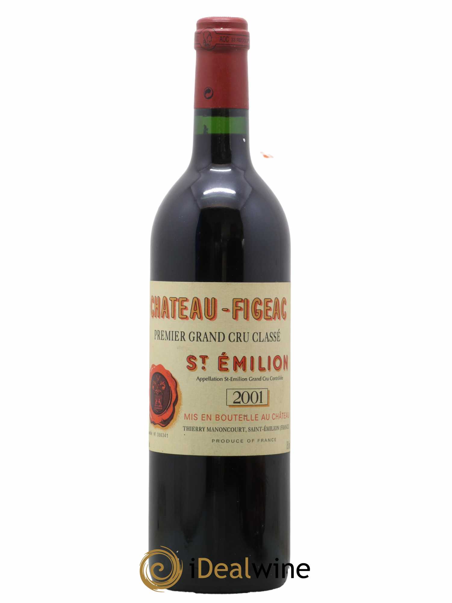 Château Figeac 1er Grand Cru Classé A 2001 - Lot de 1 bouteille - 0
