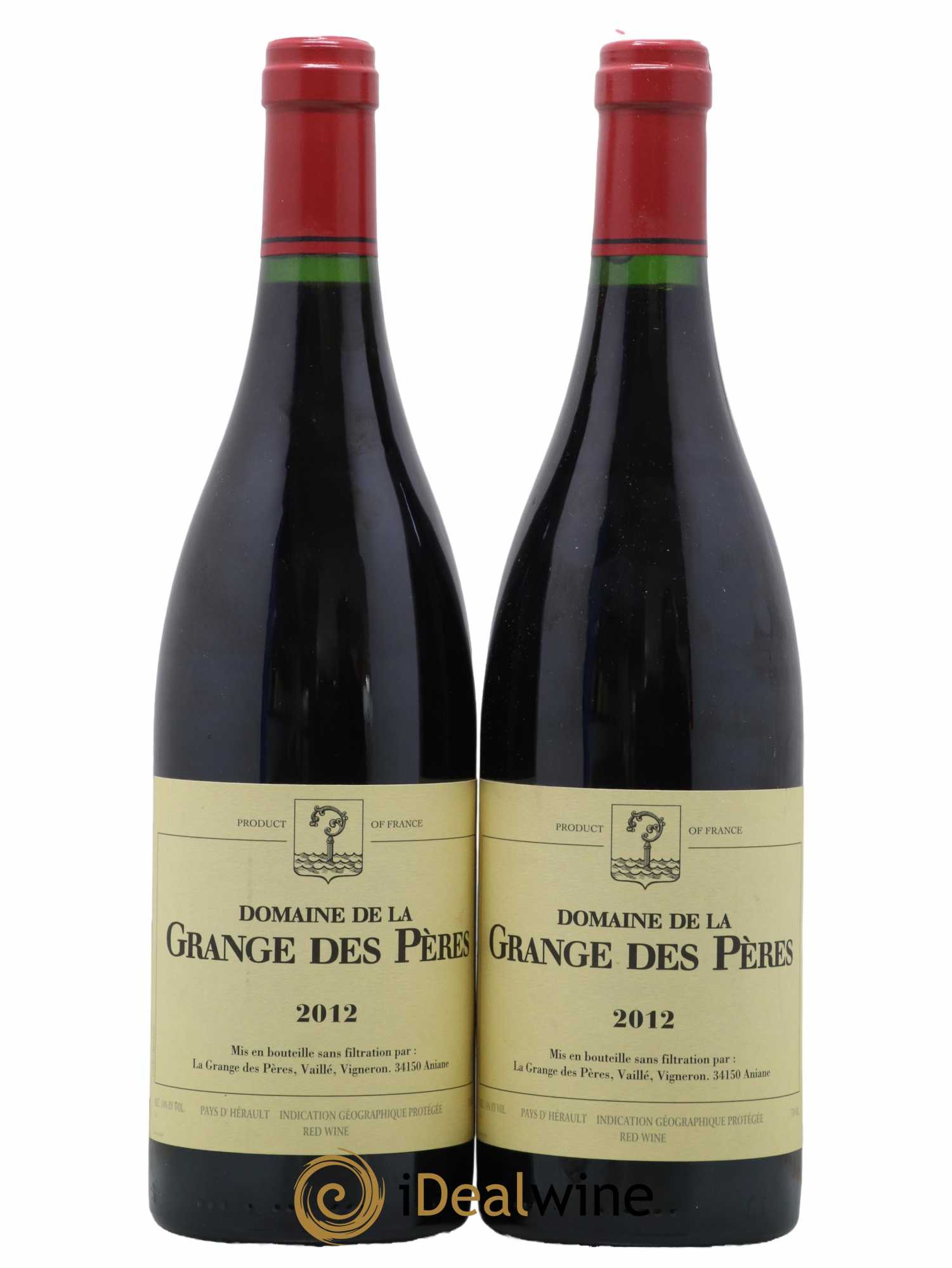 Pays d'Hérault Grange des Pères Laurent Vaillé 2012 - Lot de 2 bouteilles - 0