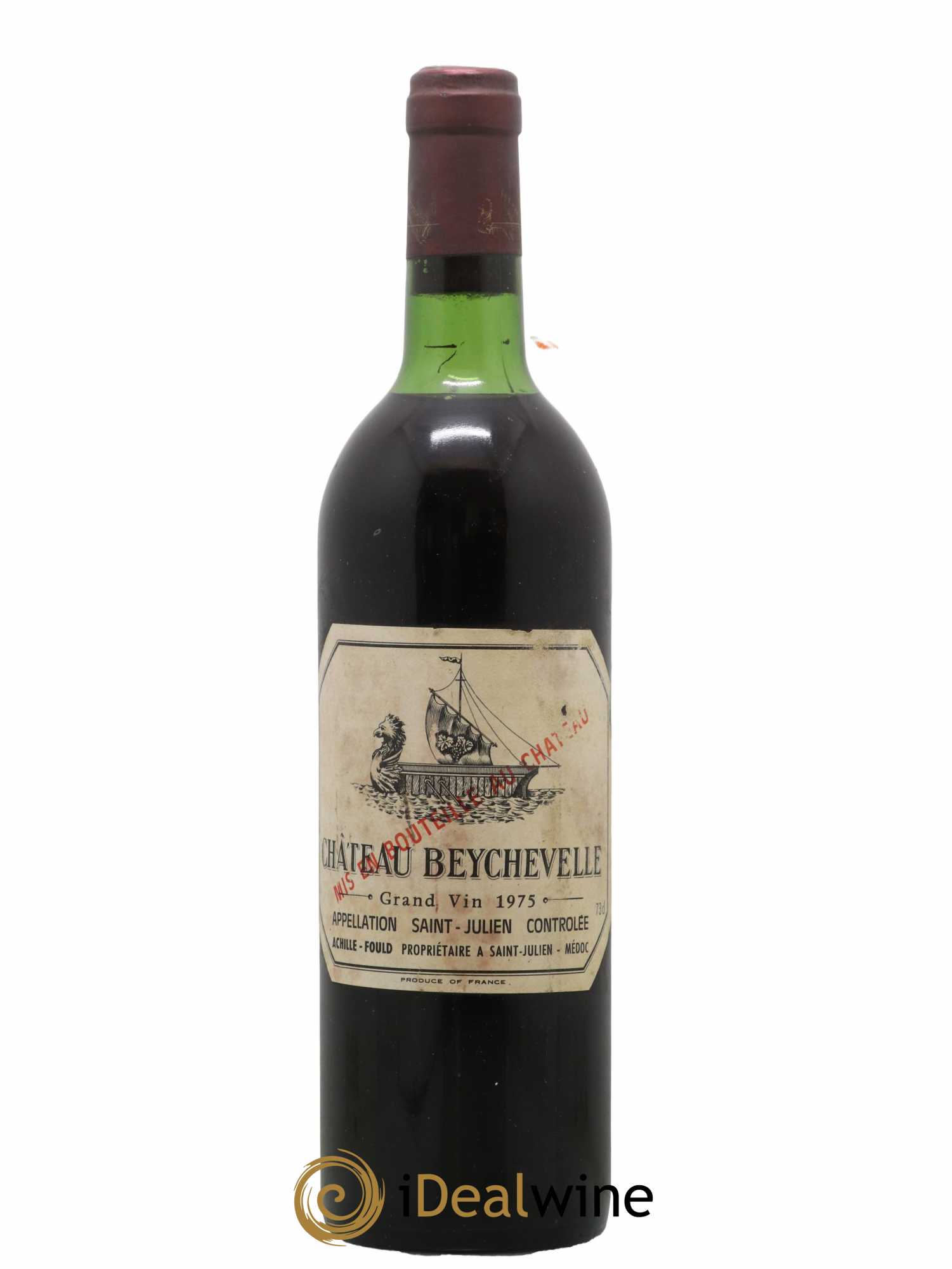 Château Beychevelle 4ème Grand Cru Classé 1975 - Lot de 1 bouteille - 0