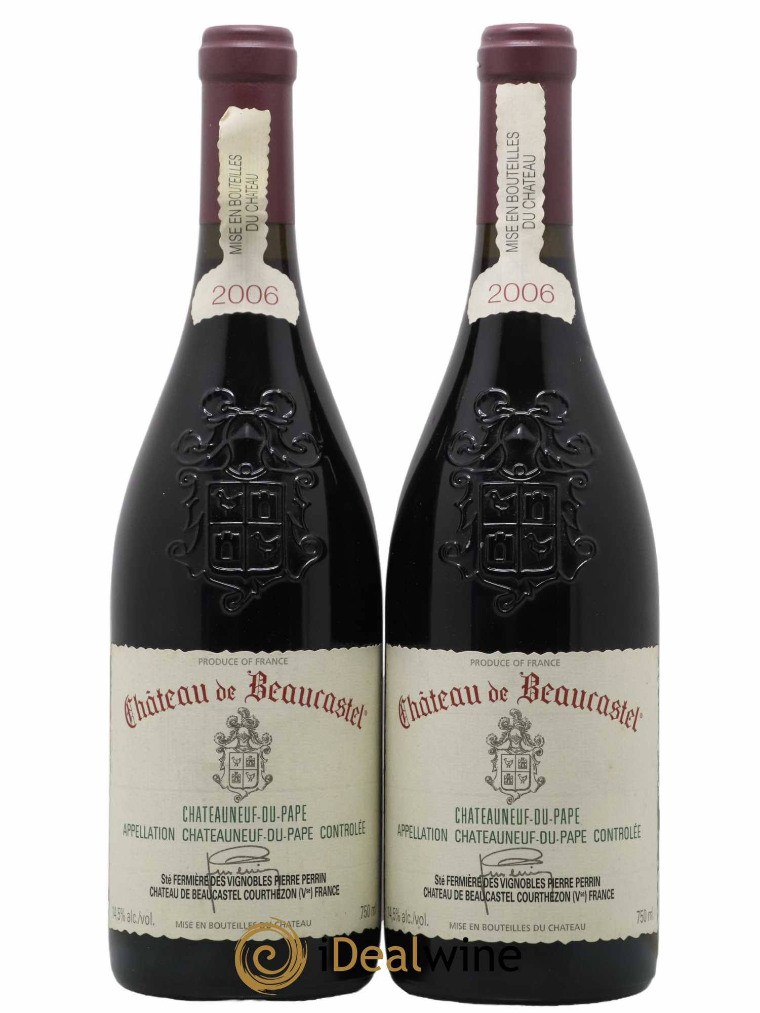 Châteauneuf-du-Pape Château de Beaucastel Famille Perrin 2006 - Lot de 2 bouteilles - 0