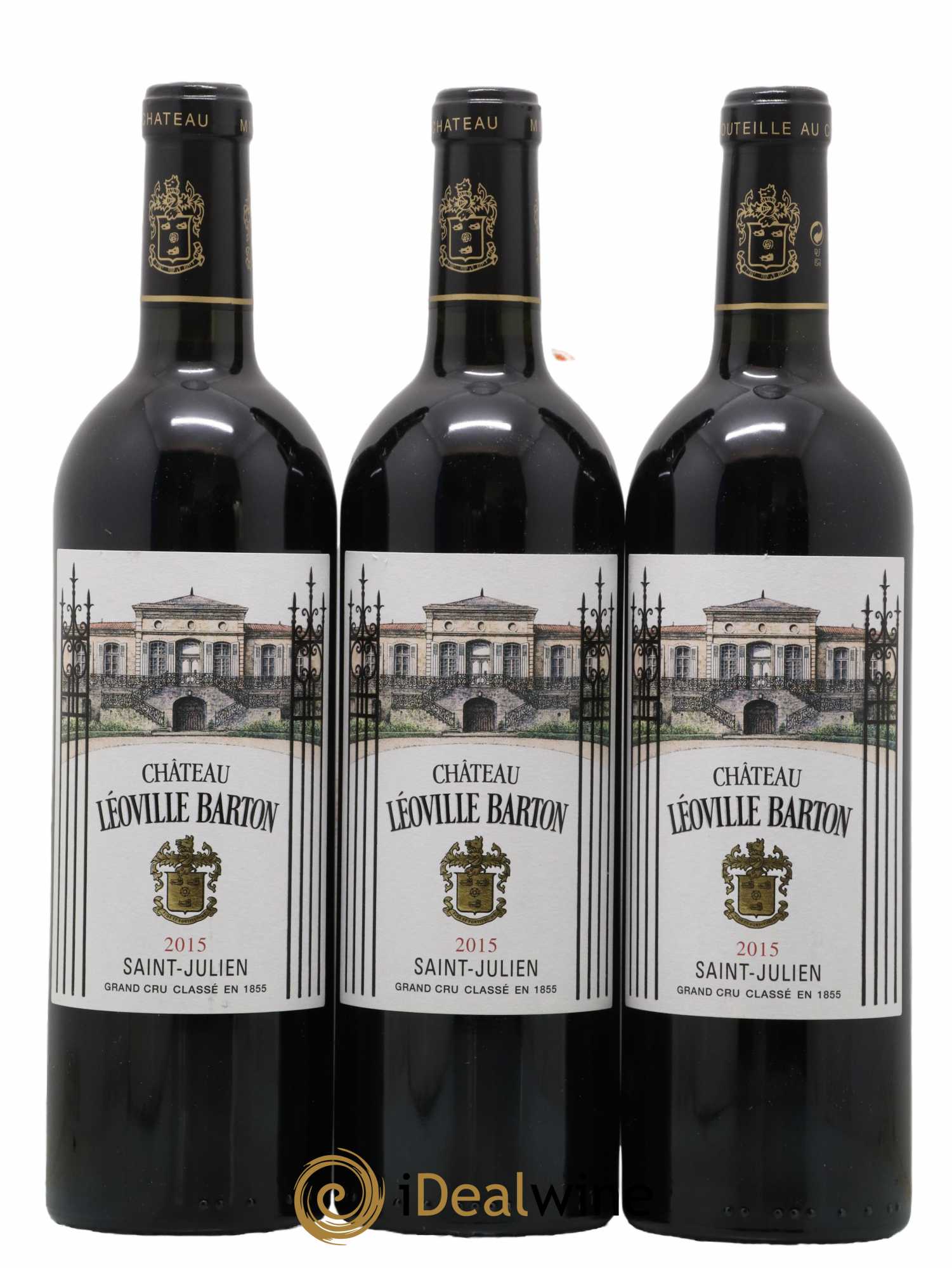 Château Léoville Barton 2ème Grand Cru Classé 2015 - Lot de 3 bouteilles - 0