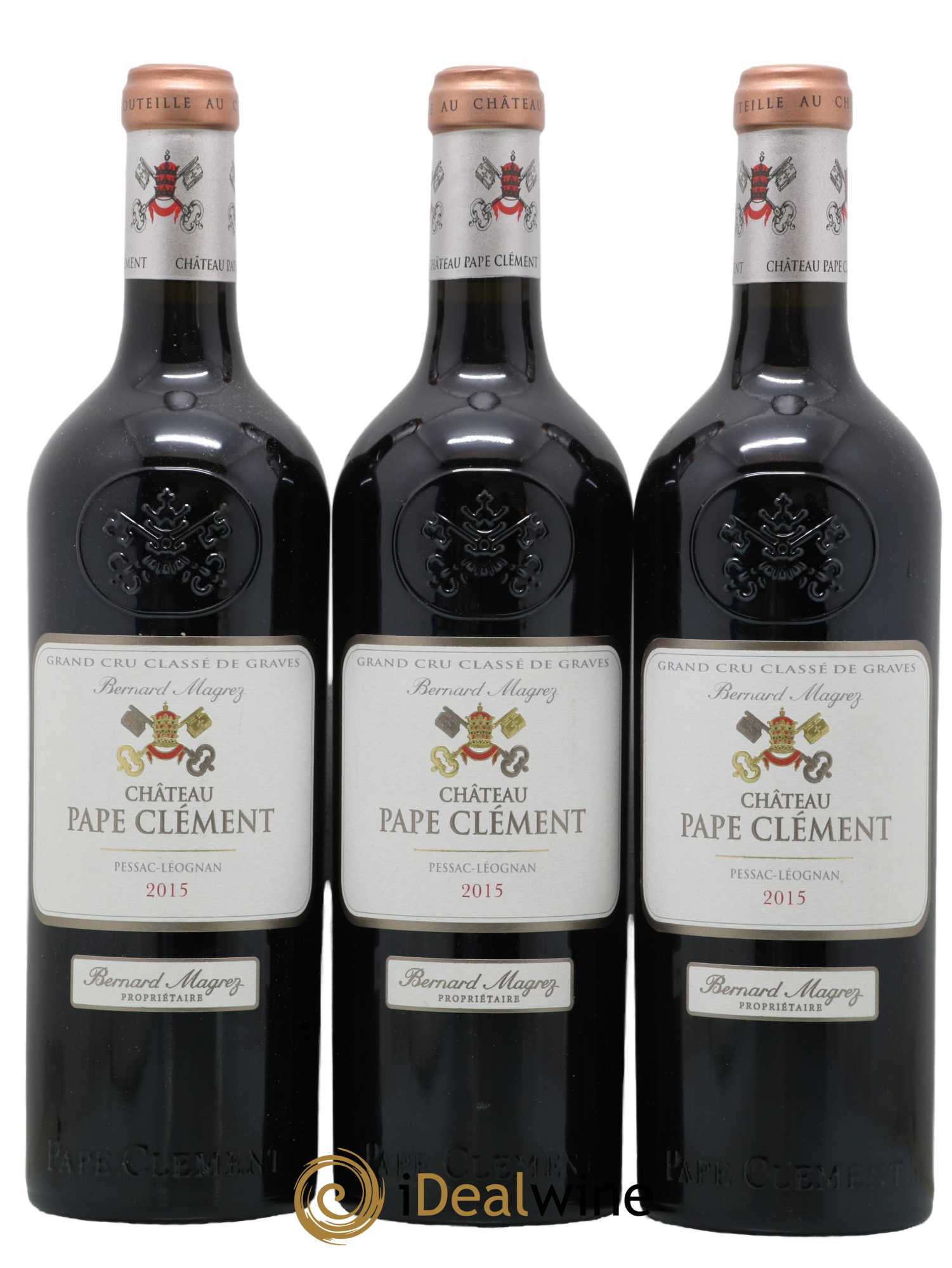 Château Pape Clément Cru Classé de Graves 2015 - Lot de 3 bouteilles - 0