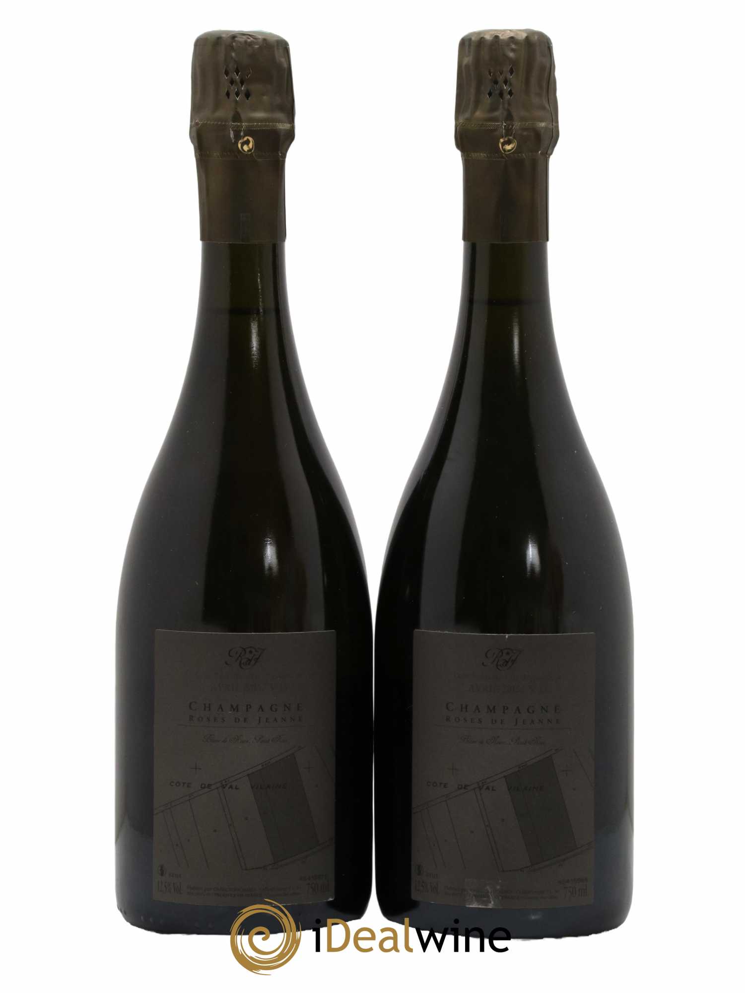 Roses de Jeanne Côte de Val Vilaine Blanc de Noirs Cédric Bouchard 2013 - Lot de 2 bouteilles - 1