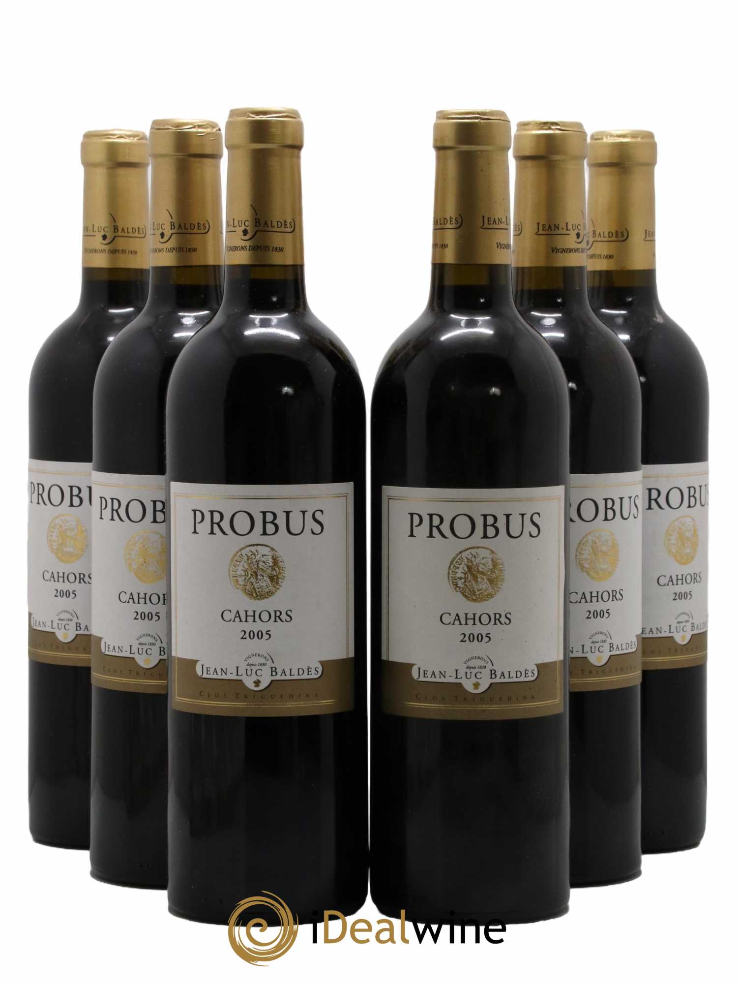 Cahors Clos Triguedina Probus Jean-Luc Baldès 2005 - Lot de 6 bouteilles - 0